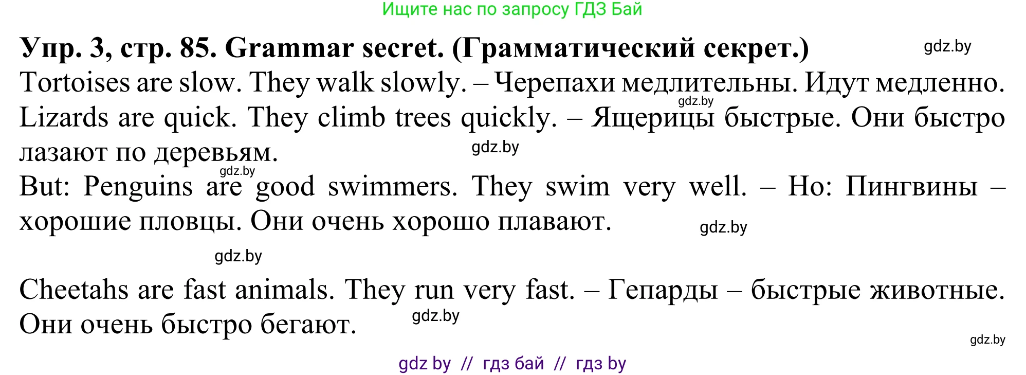 Английский язык (english), 5 класс Учебник (Student's book), авторы: Лапицкая Людмила Михайловна (Lapitskaya Ludmila), Калишевич Алла Ивановна, Севрюкова Татьяна Юрьевна, Седунова Наталья Михайловна (Sedunova Natalia), издательство Вышэйшая школа, Минск, 2020, Часть 2, страница 85, номер 3, Решение 2