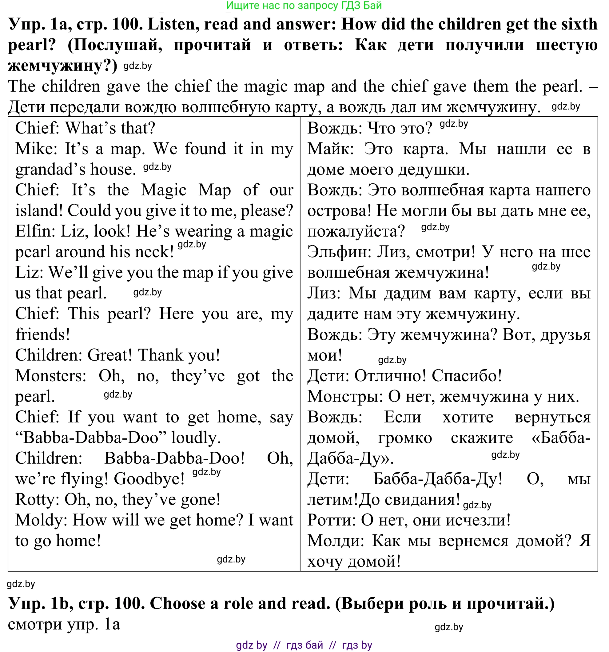 Английский язык (english), 5 класс Учебник (Student's book), авторы: Лапицкая Людмила Михайловна (Lapitskaya Ludmila), Калишевич Алла Ивановна, Севрюкова Татьяна Юрьевна, Седунова Наталья Михайловна (Sedunova Natalia), издательство Вышэйшая школа, Минск, 2020, Часть 2, страница 100, номер 1, Решение 2