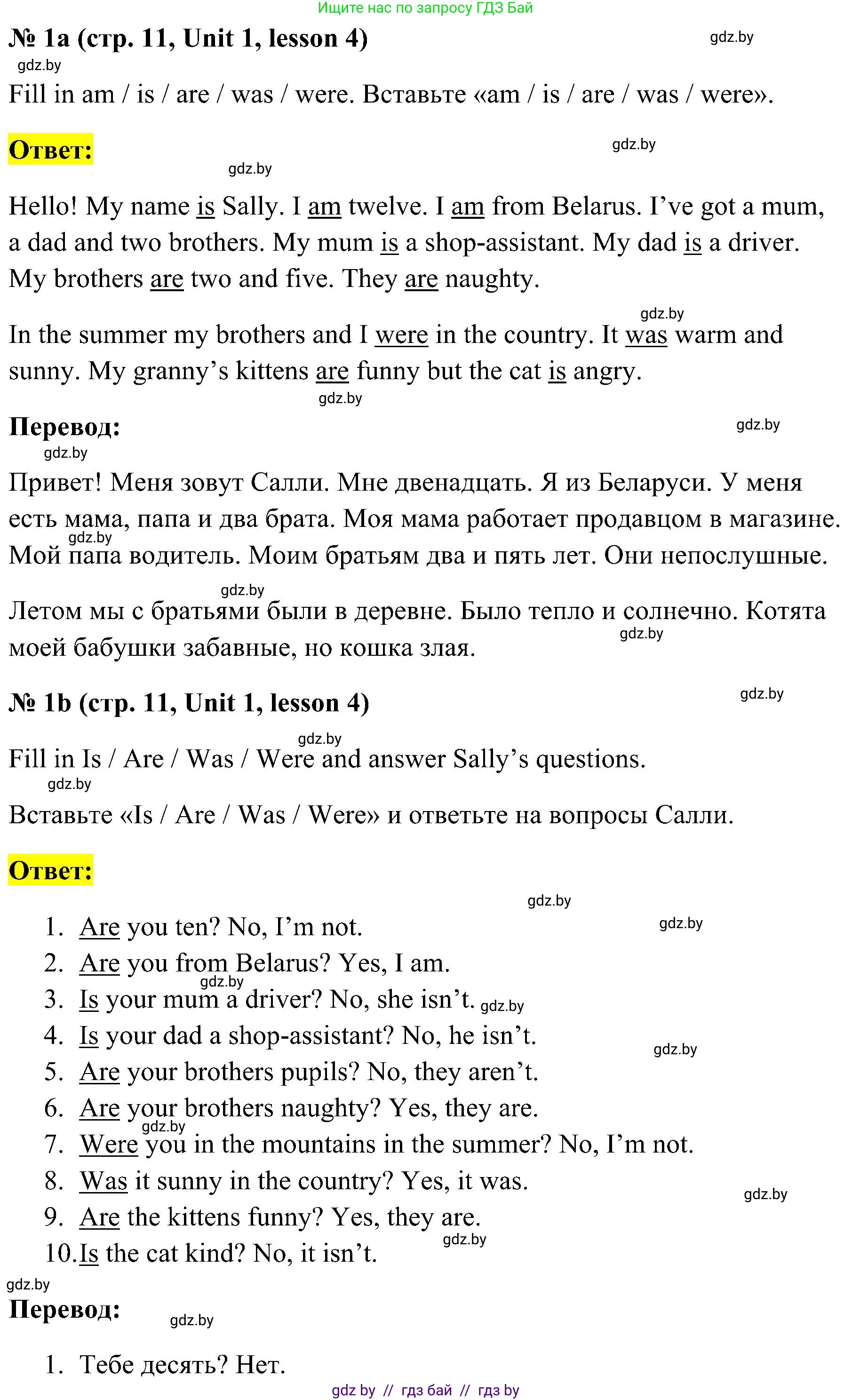 Английский язык (english), 5 класс практикум по грамматике (grammar), автор: Севрюкова Татьяна Юрьевна, издательство Аверсэв, Минск, 2023, оранжевого цвета, страница 11, номер 1, Решение