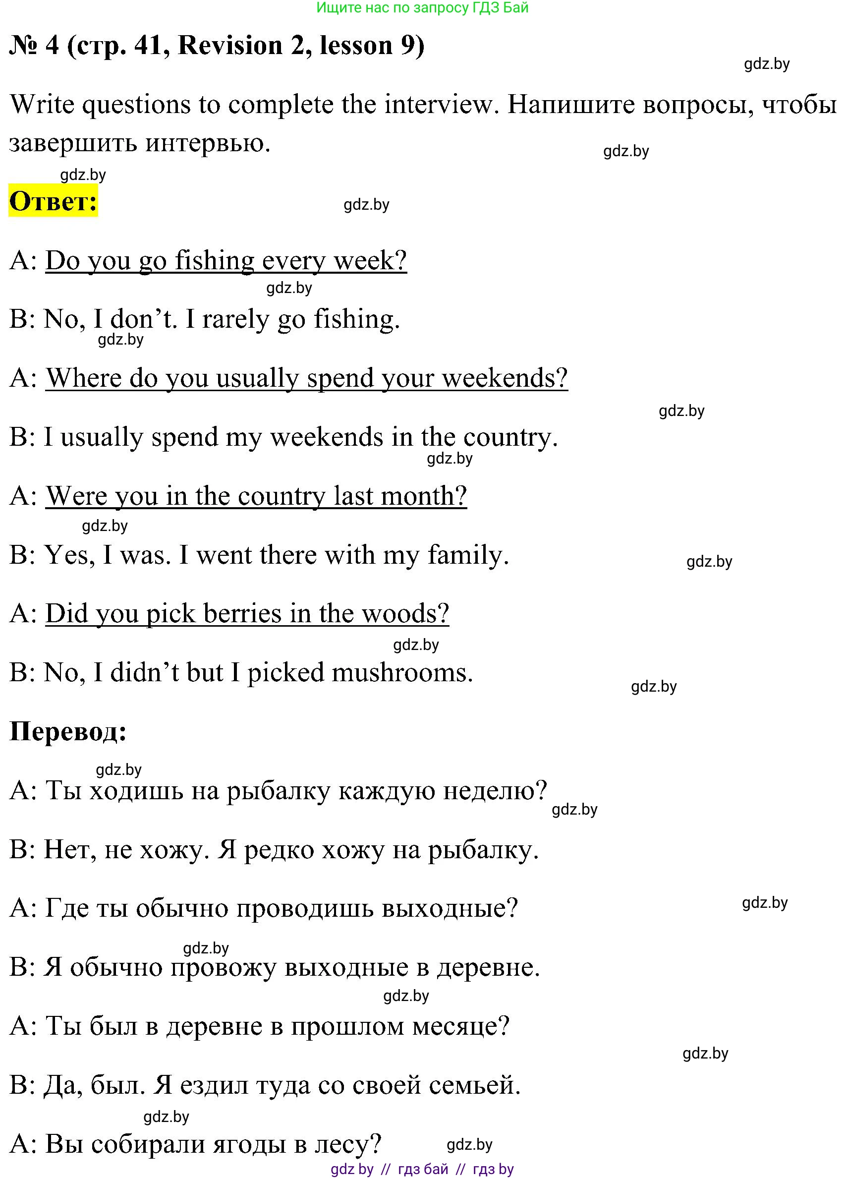 Английский язык (english), 5 класс практикум по грамматике (grammar), автор: Севрюкова Татьяна Юрьевна, издательство Аверсэв, Минск, 2023, оранжевого цвета, страница 41, номер 4, Решение