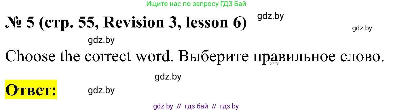 Английский язык (english), 5 класс практикум по грамматике (grammar), автор: Севрюкова Татьяна Юрьевна, издательство Аверсэв, Минск, 2023, оранжевого цвета, страница 55, номер 5, Решение