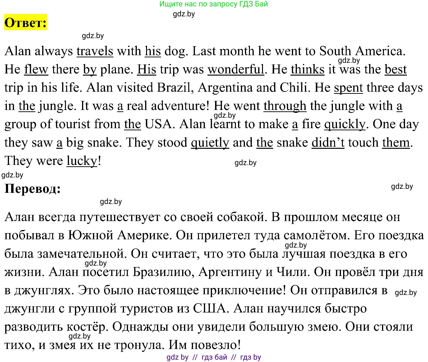 Английский язык (english), 5 класс практикум по грамматике (grammar), автор: Севрюкова Татьяна Юрьевна, издательство Аверсэв, Минск, 2023, оранжевого цвета, страница 123, номер 2, Решение (продолжение 2)