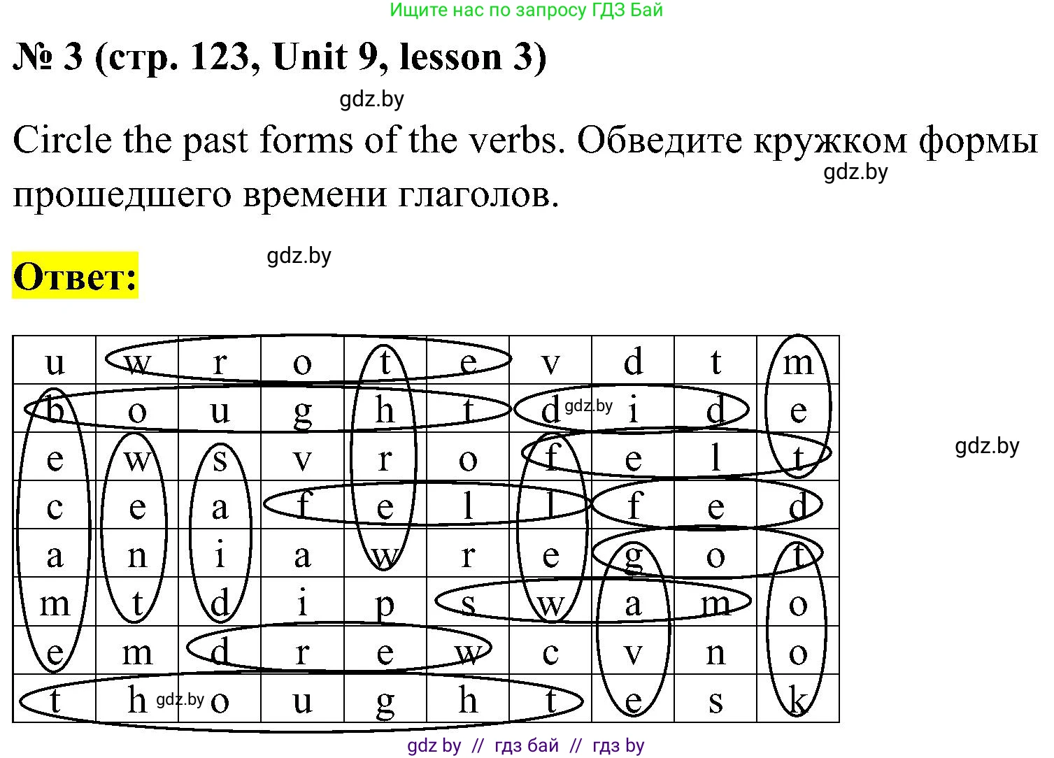 Английский язык (english), 5 класс практикум по грамматике (grammar), автор: Севрюкова Татьяна Юрьевна, издательство Аверсэв, Минск, 2023, оранжевого цвета, страница 123, номер 3, Решение