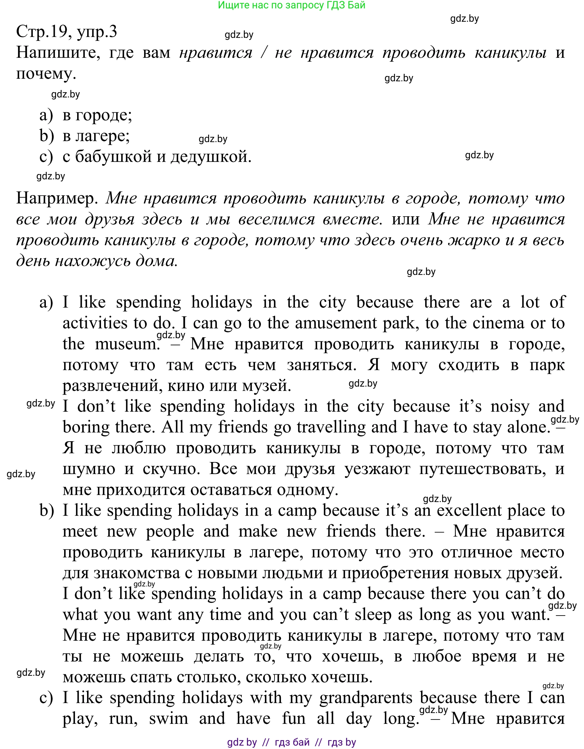 Английский язык (english), 6 класс рабочая тетрадь (activity book), авторы: Юхнель Наталья Валентиновна, Наумова Елена Георгиевна, Малиновская Елена Александровна, Гуськов А Л, Демченко Наталья Валентиновна, Лабода Т Е, Манешина А В, Матюш Н В, издательство Аверсэв, Минск, зелёного цвета, Часть ( Part) 1, страница 19, номер 3, Решение