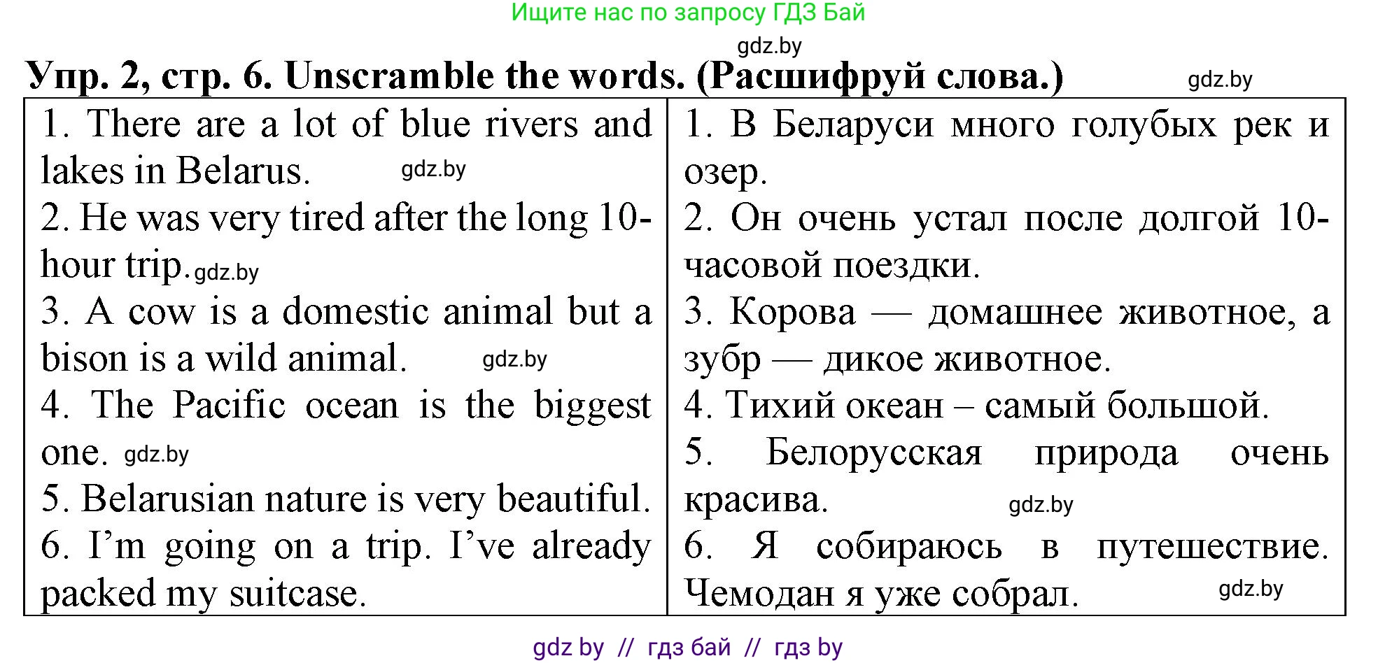 Английский язык (english), 6 класс тесты (test book), авторы: Севрюкова Татьяна Юрьевна, Калишевич Алла Ивановна, издательство Аверсэв, Минск, 2022, оранжевого цвета, страница 6, номер 2, Решение
