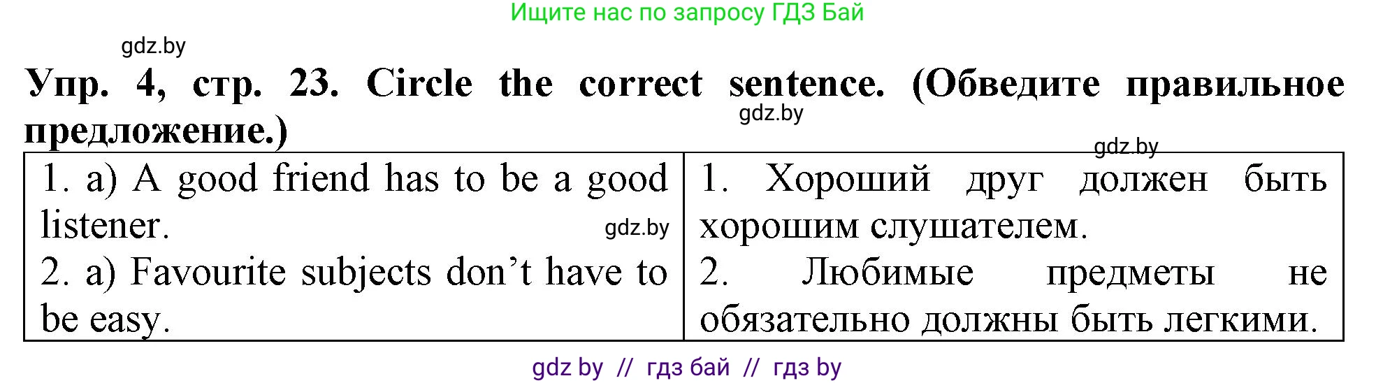 Английский язык (english), 6 класс тесты (test book), авторы: Севрюкова Татьяна Юрьевна, Калишевич Алла Ивановна, издательство Аверсэв, Минск, 2022, оранжевого цвета, страница 23, номер 4, Решение