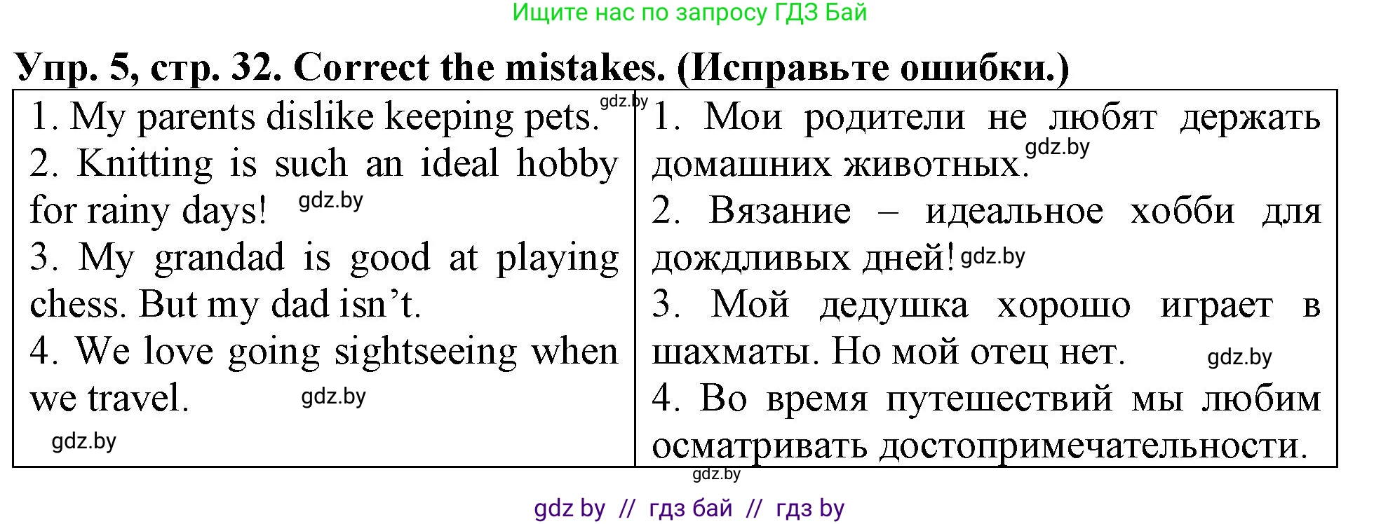 Английский язык (english), 6 класс тесты (test book), авторы: Севрюкова Татьяна Юрьевна, Калишевич Алла Ивановна, издательство Аверсэв, Минск, 2022, оранжевого цвета, страница 32, номер 5, Решение