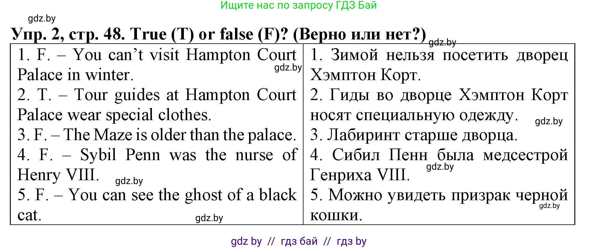 Английский язык (english), 6 класс тесты (test book), авторы: Севрюкова Татьяна Юрьевна, Калишевич Алла Ивановна, издательство Аверсэв, Минск, 2022, оранжевого цвета, страница 48, номер 2, Решение