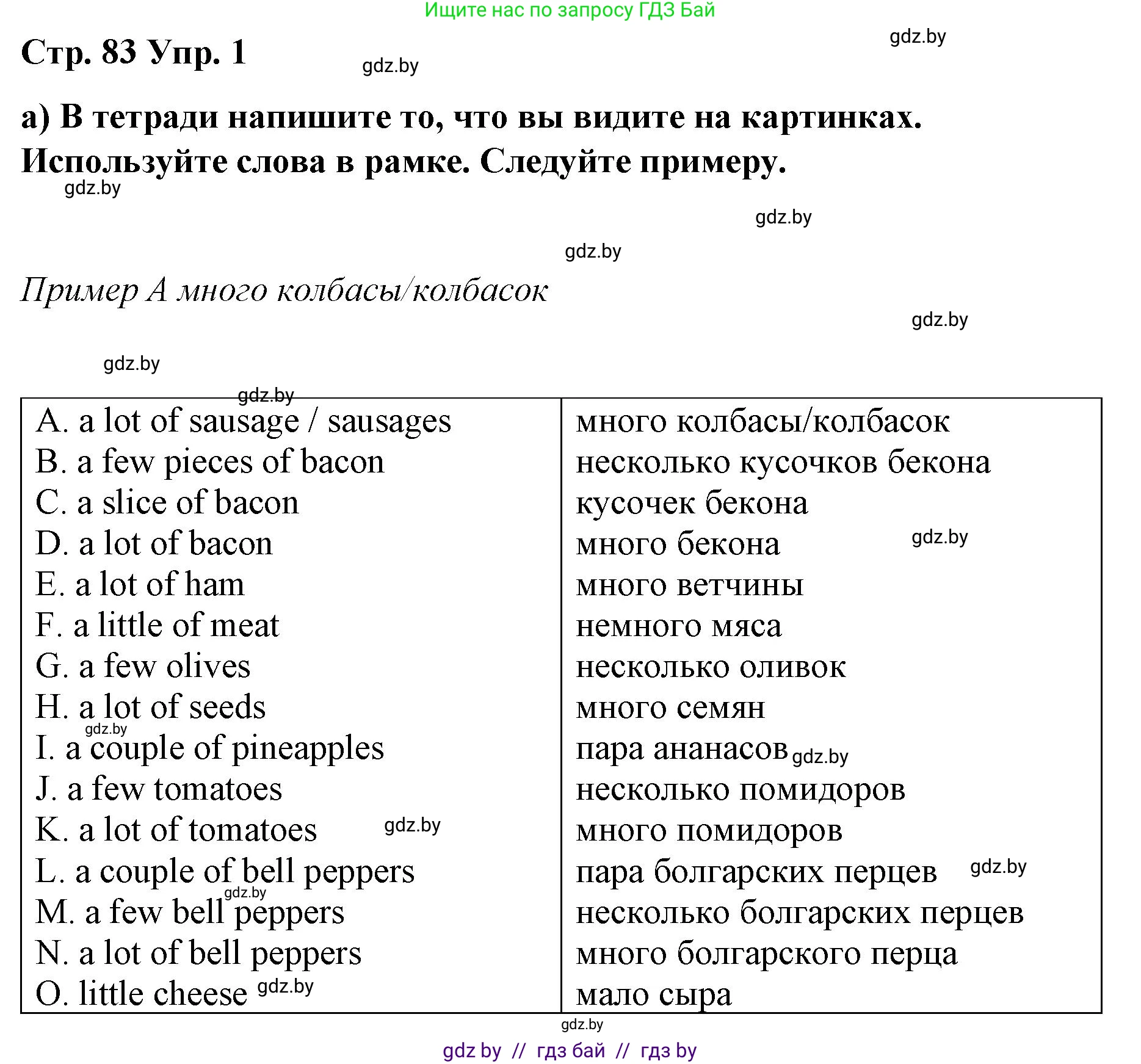 Английский язык (english), 6 класс Рабочая тетрадь (workbook), авторы: Демченко Наталья Валентиновна, Севрюкова Татьяна Юрьевна, Юхнель Наталья Валентиновна, Наумова Елена Георгиевна, Рыбалко О Н, Манешина А В, Маслёнченко Н А, Бушуева Эдите Владиславовна, издательство Аверсэв, Минск, 2020, зелёного цвета, Часть ( Part) 1, страница 83, номер 1, Решение 1