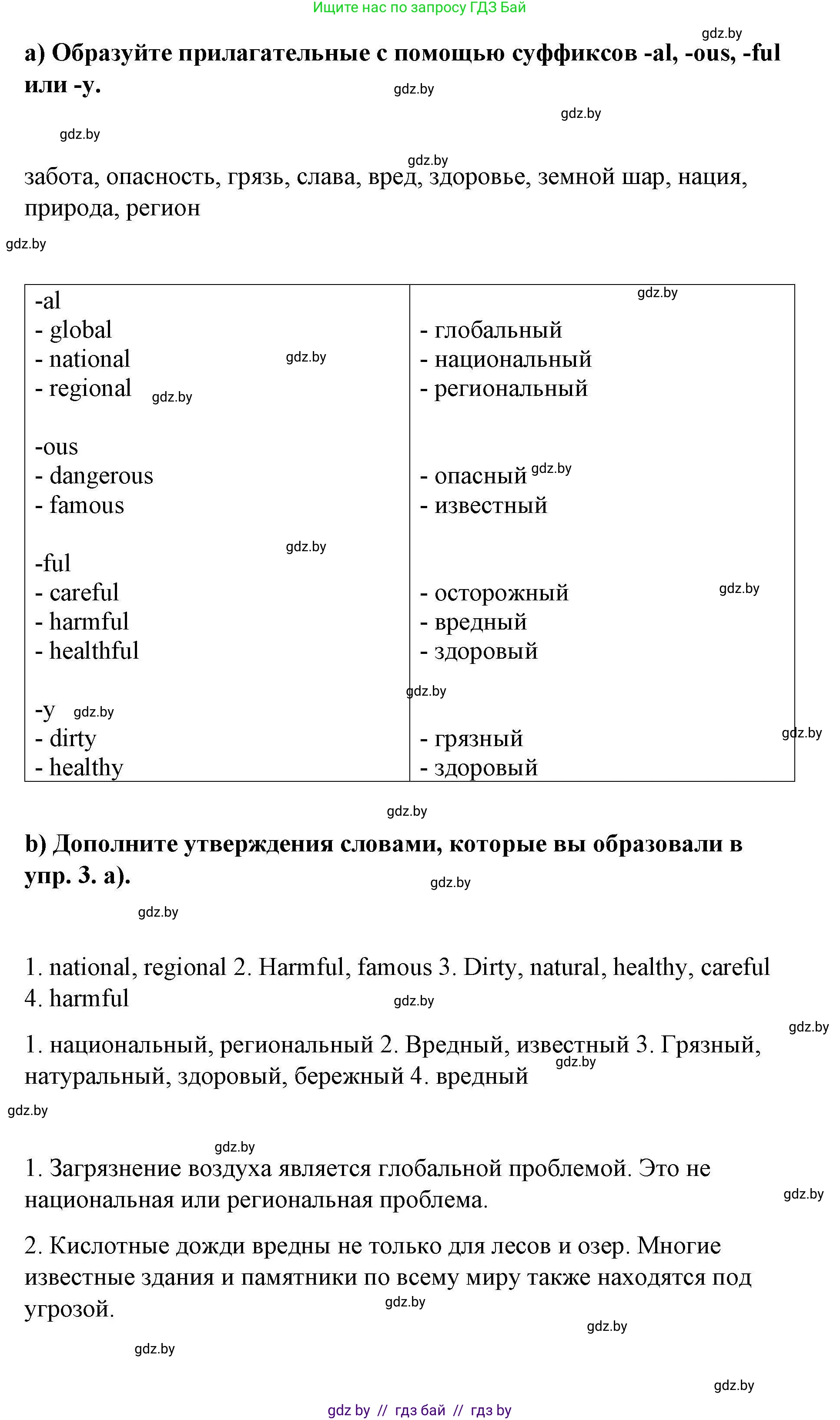Английский язык (english), 6 класс Рабочая тетрадь (workbook), авторы: Демченко Наталья Валентиновна, Севрюкова Татьяна Юрьевна, Юхнель Наталья Валентиновна, Наумова Елена Георгиевна, Рыбалко О Н, Манешина А В, Маслёнченко Н А, Бушуева Эдите Владиславовна, издательство Аверсэв, Минск, 2020, зелёного цвета, Часть ( Part) 2, страница 59, номер 3, Решение 1