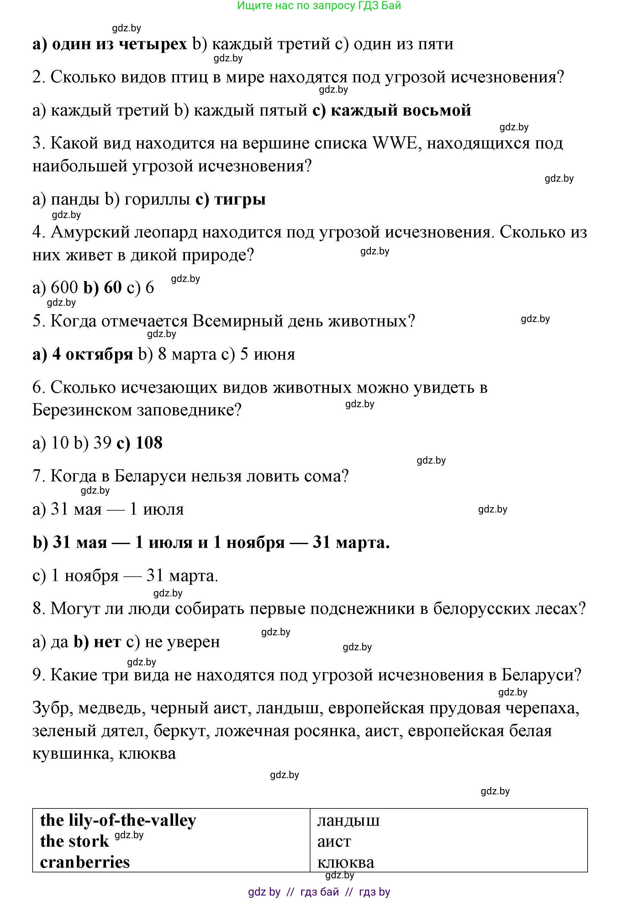 Английский язык (english), 6 класс Рабочая тетрадь (workbook), авторы: Демченко Наталья Валентиновна, Севрюкова Татьяна Юрьевна, Юхнель Наталья Валентиновна, Наумова Елена Георгиевна, Рыбалко О Н, Манешина А В, Маслёнченко Н А, Бушуева Эдите Владиславовна, издательство Аверсэв, Минск, 2020, зелёного цвета, Часть ( Part) 2, страница 66, номер 3, Решение 1 (продолжение 2)
