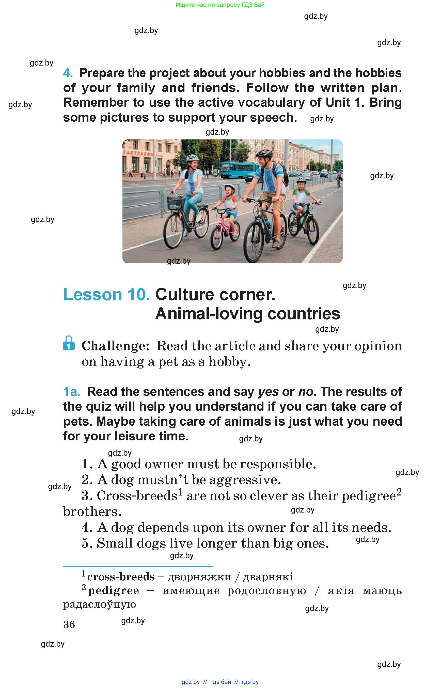 Английский язык (english), 6 класс Учебник (Student's book), авторы: Демченко Наталья Валентиновна, Бушуева Эдите Владиславовна, Юхнель Наталья Валентиновна, Манешина А В, Маслёнченко Н А, Рыбалко О Н, Лукша О В, издательство Адукацыя i выхаванне, Минск, 2026, салатового цвета, Часть 1, страница 36