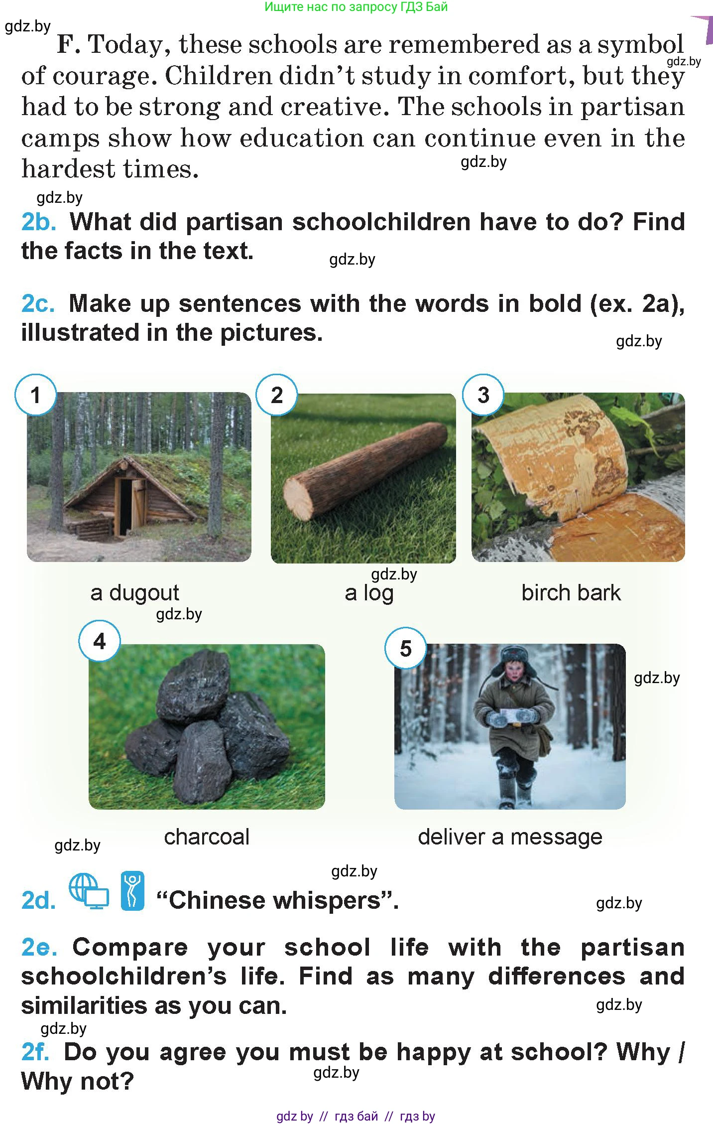 Английский язык (english), 6 класс Учебник (Student's book), авторы: Демченко Наталья Валентиновна, Бушуева Эдите Владиславовна, Юхнель Наталья Валентиновна, Манешина А В, Маслёнченко Н А, Рыбалко О Н, Лукша О В, издательство Адукацыя i выхаванне, Минск, 2026, салатового цвета, Часть 1, страница 61, номер 2, Условие (продолжение 3)