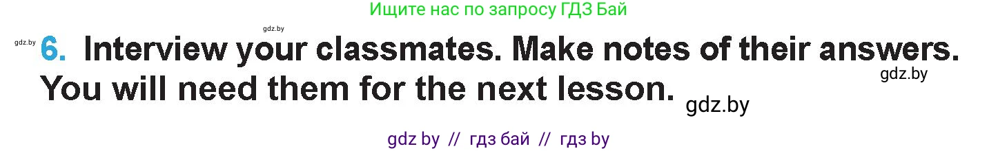 Английский язык (english), 6 класс Учебник (Student's book), авторы: Демченко Наталья Валентиновна, Бушуева Эдите Владиславовна, Юхнель Наталья Валентиновна, Манешина А В, Маслёнченко Н А, Рыбалко О Н, Лукша О В, издательство Адукацыя i выхаванне, Минск, 2026, салатового цвета, Часть 1, страница 97, номер 6, Условие