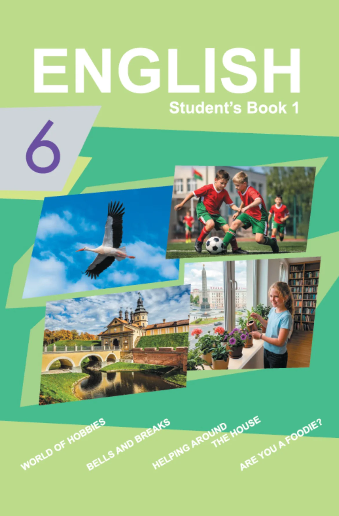 Английский язык (english), 6 класс Учебник (Student's book), авторы: Демченко Наталья Валентиновна, Бушуева Эдите Владиславовна, Юхнель Наталья Валентиновна, Манешина А В, Маслёнченко Н А, Рыбалко О Н, Лукша О В, издательство Адукацыя i выхаванне, Минск, 2026, салатового цвета, часть 1