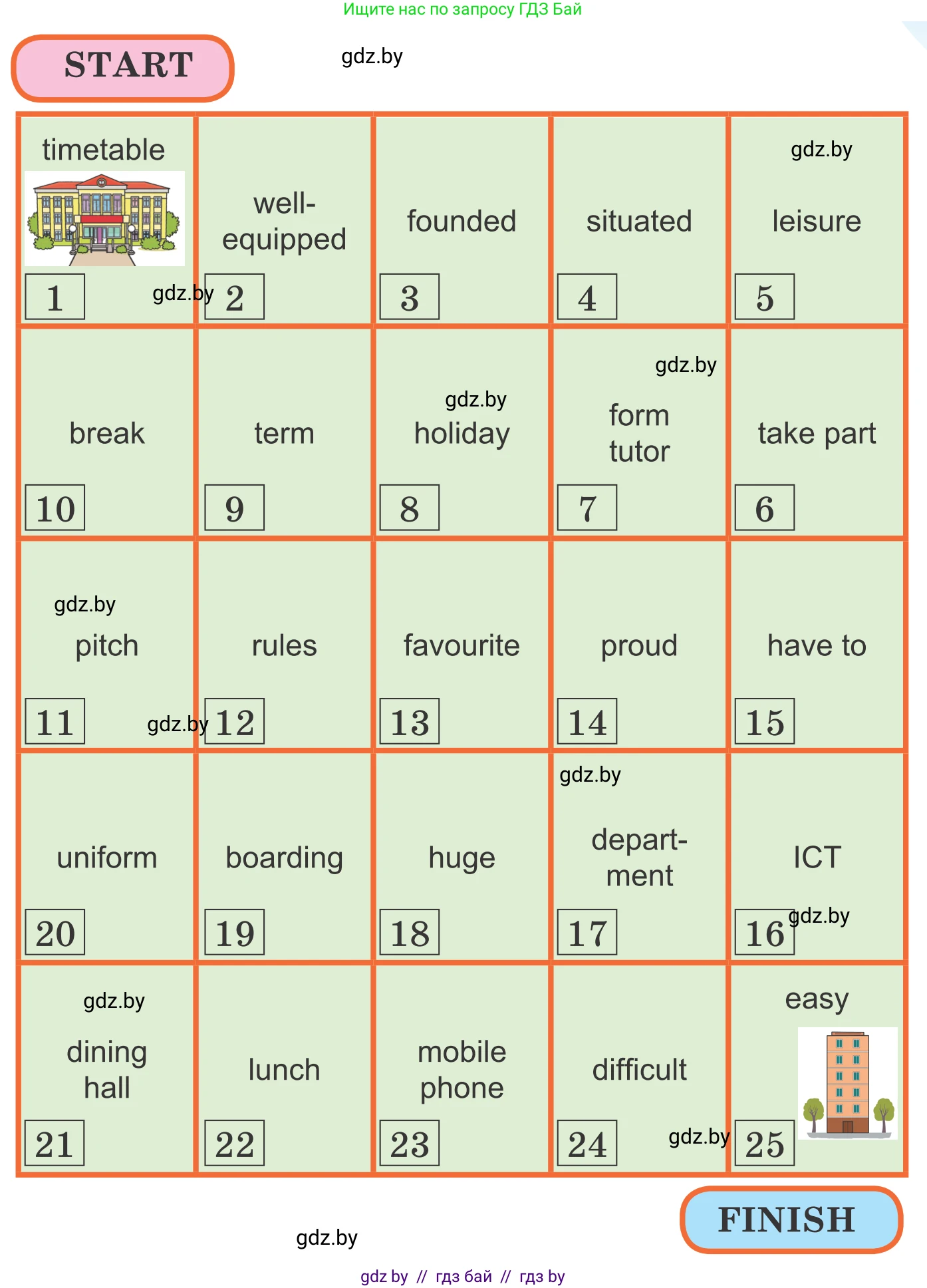 Английский язык (english), 6 класс Учебник, авторы: Демченко Наталья Валентиновна, Севрюкова Татьяна Юрьевна, Юхнель Наталья Валентиновна, Наумова Елена Георгиевна, Рыбалко О Н, Манешина А В, Маслёнченко Н А, издательство Вышэйшая школа, Минск, 2018, красного цвета, Часть 1, страница 74, номер 1, Условие (продолжение 2)