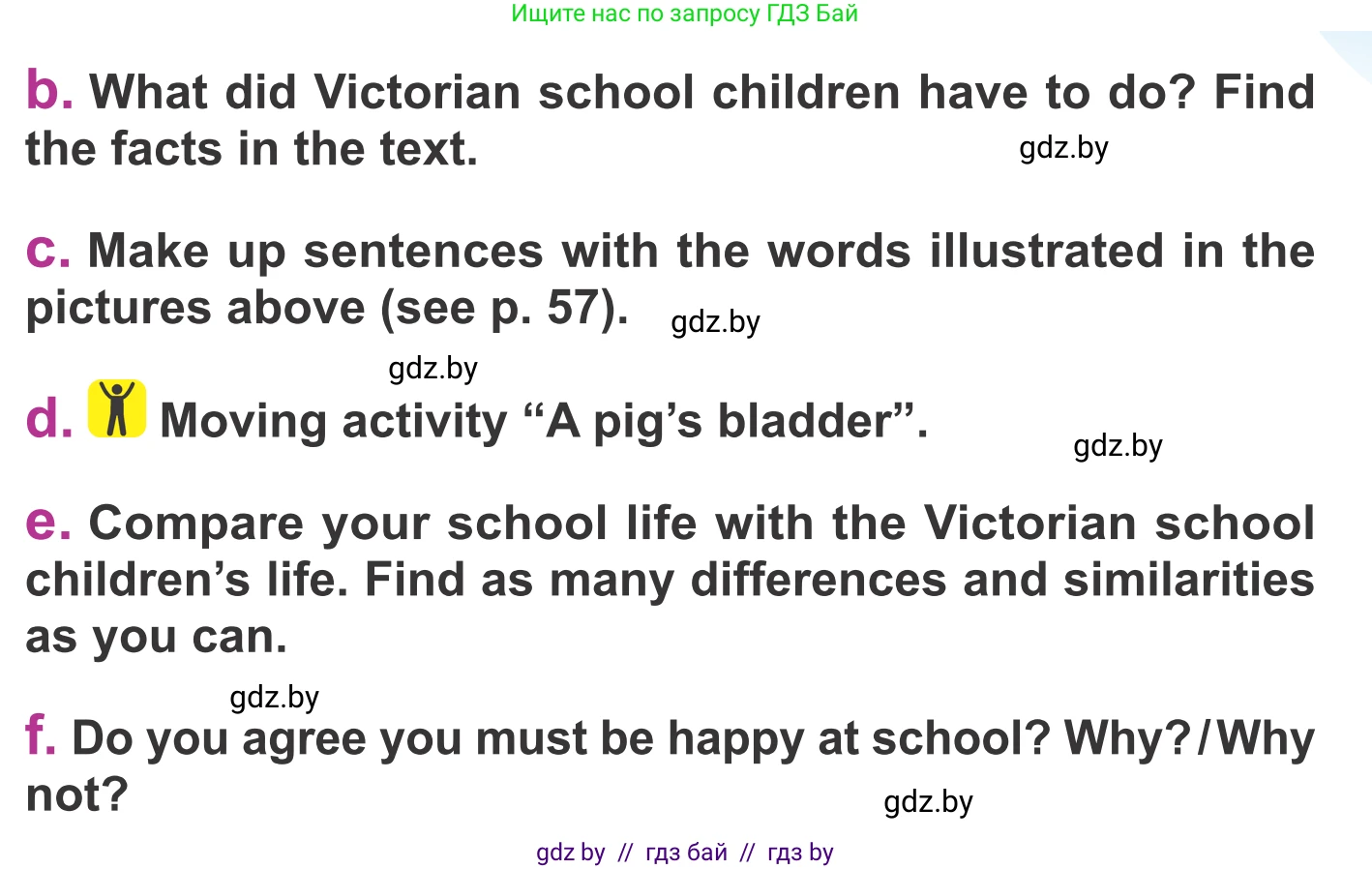 Английский язык (english), 6 класс Учебник, авторы: Демченко Наталья Валентиновна, Севрюкова Татьяна Юрьевна, Юхнель Наталья Валентиновна, Наумова Елена Георгиевна, Рыбалко О Н, Манешина А В, Маслёнченко Н А, издательство Вышэйшая школа, Минск, 2018, красного цвета, Часть 1, страница 56, номер 2, Условие (продолжение 4)