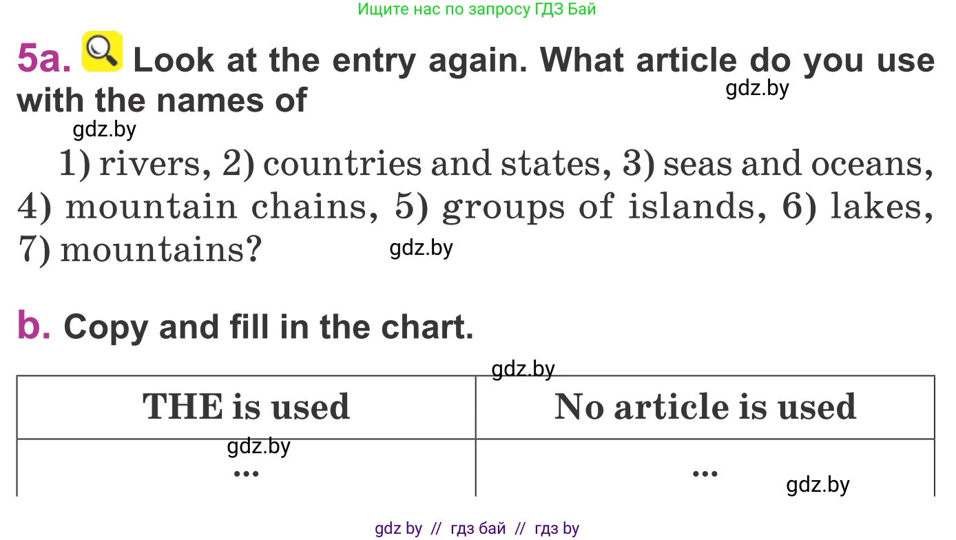 Английский язык (english), 6 класс Учебник, авторы: Демченко Наталья Валентиновна, Севрюкова Татьяна Юрьевна, Юхнель Наталья Валентиновна, Наумова Елена Георгиевна, Рыбалко О Н, Манешина А В, Маслёнченко Н А, издательство Вышэйшая школа, Минск, 2018, красного цвета, Часть 2, страница 11, номер 5, Условие