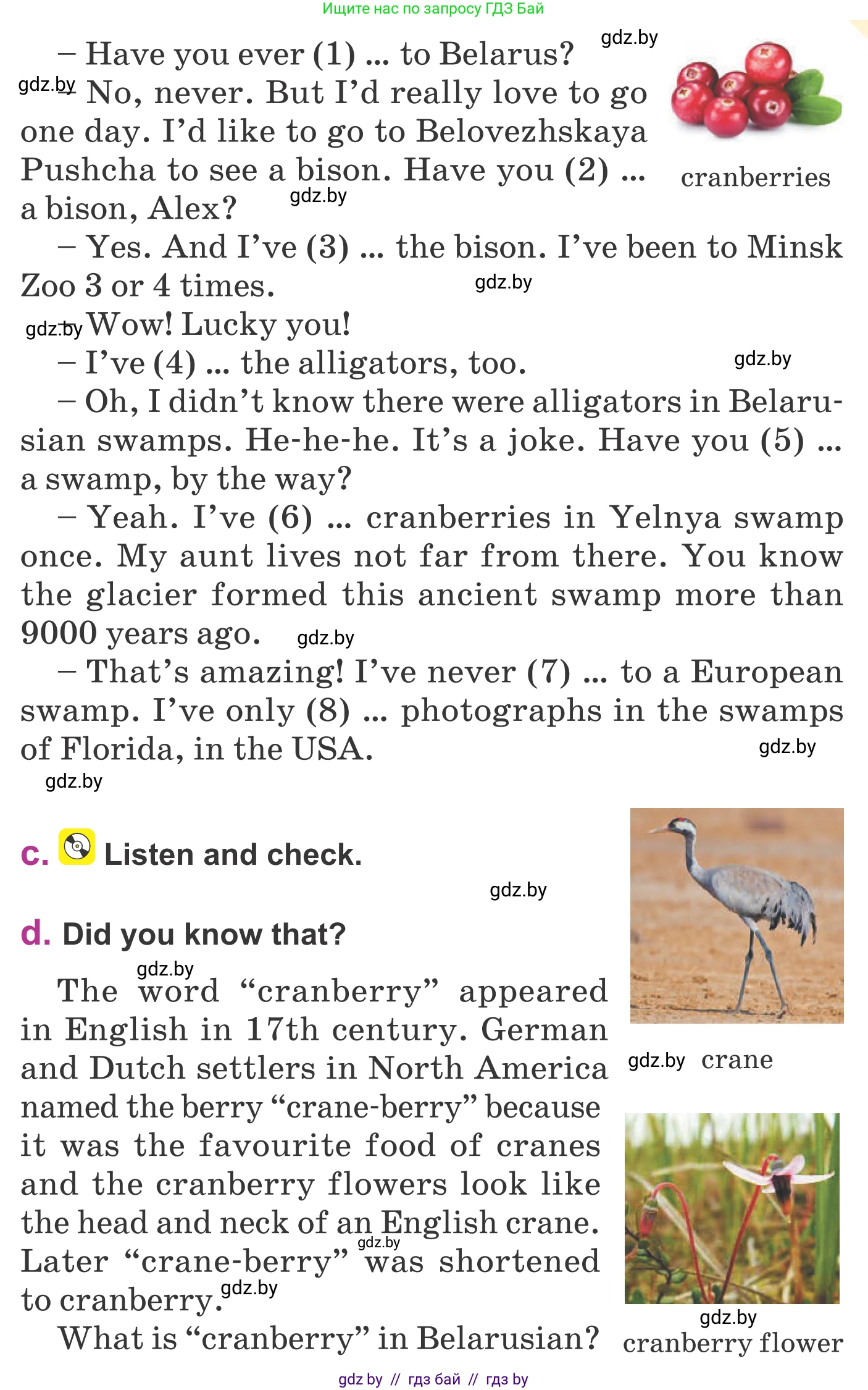 Английский язык (english), 6 класс Учебник, авторы: Демченко Наталья Валентиновна, Севрюкова Татьяна Юрьевна, Юхнель Наталья Валентиновна, Наумова Елена Георгиевна, Рыбалко О Н, Манешина А В, Маслёнченко Н А, издательство Вышэйшая школа, Минск, 2018, красного цвета, Часть 2, страница 24, номер 2, Условие (продолжение 2)