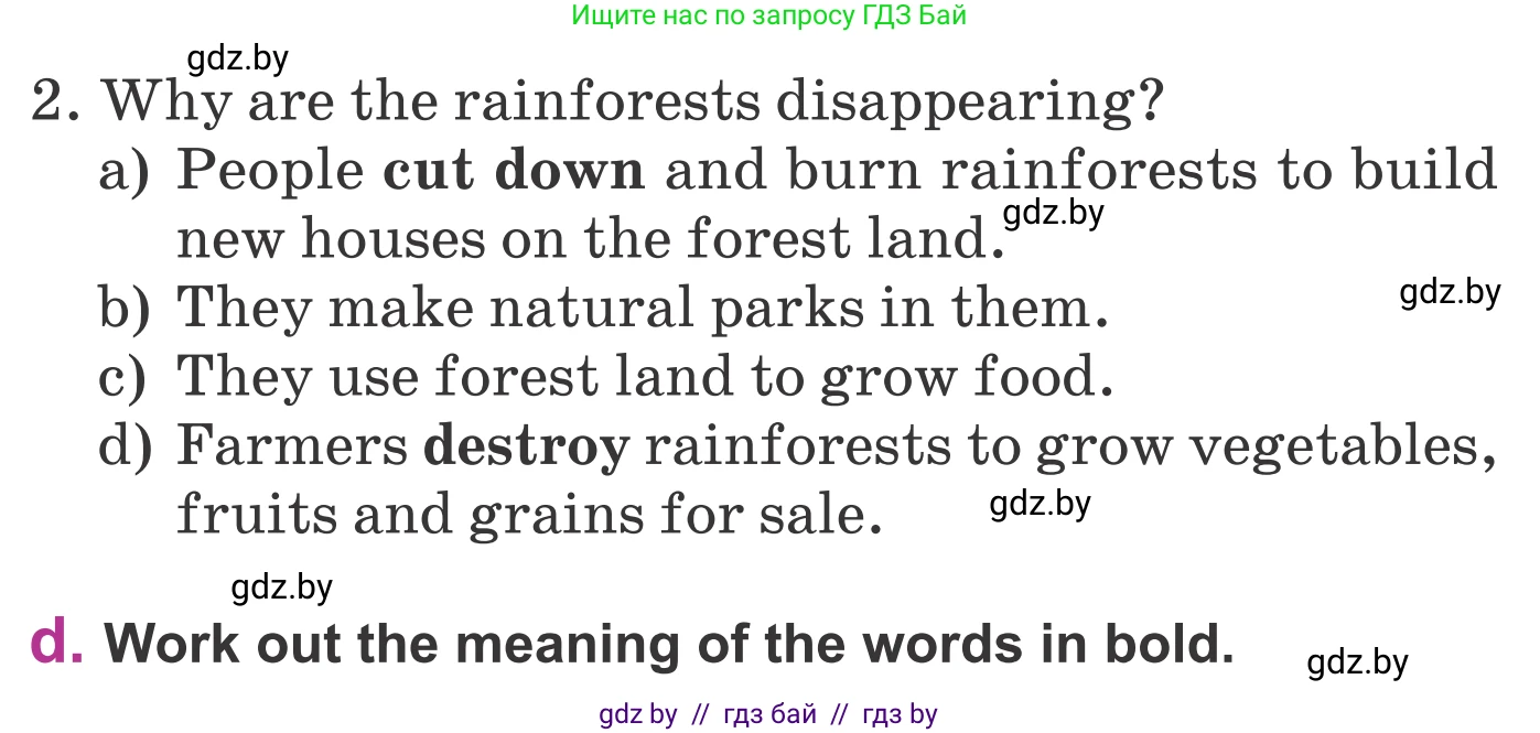 Английский язык (english), 6 класс Учебник, авторы: Демченко Наталья Валентиновна, Севрюкова Татьяна Юрьевна, Юхнель Наталья Валентиновна, Наумова Елена Георгиевна, Рыбалко О Н, Манешина А В, Маслёнченко Н А, издательство Вышэйшая школа, Минск, 2018, красного цвета, Часть 2, страница 89, номер 2, Условие (продолжение 2)