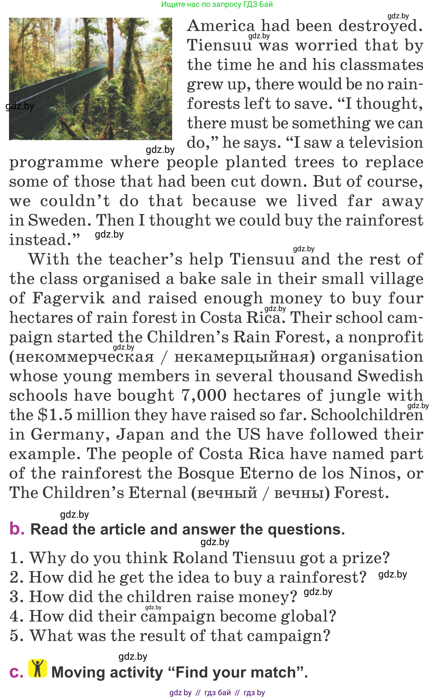 Английский язык (english), 6 класс Учебник, авторы: Демченко Наталья Валентиновна, Севрюкова Татьяна Юрьевна, Юхнель Наталья Валентиновна, Наумова Елена Георгиевна, Рыбалко О Н, Манешина А В, Маслёнченко Н А, издательство Вышэйшая школа, Минск, 2018, красного цвета, Часть 2, страница 115, номер 2, Условие (продолжение 2)