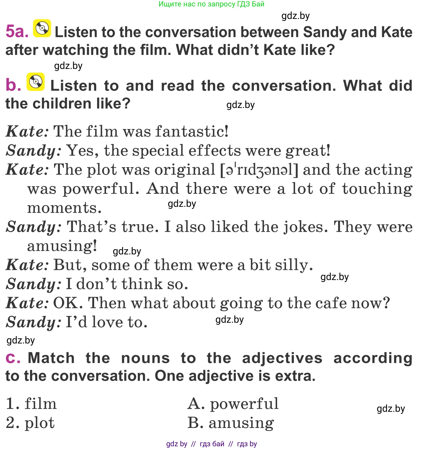 Английский язык (english), 6 класс Учебник, авторы: Демченко Наталья Валентиновна, Севрюкова Татьяна Юрьевна, Юхнель Наталья Валентиновна, Наумова Елена Георгиевна, Рыбалко О Н, Манешина А В, Маслёнченко Н А, издательство Вышэйшая школа, Минск, 2018, красного цвета, Часть 2, страница 168, номер 5, Условие