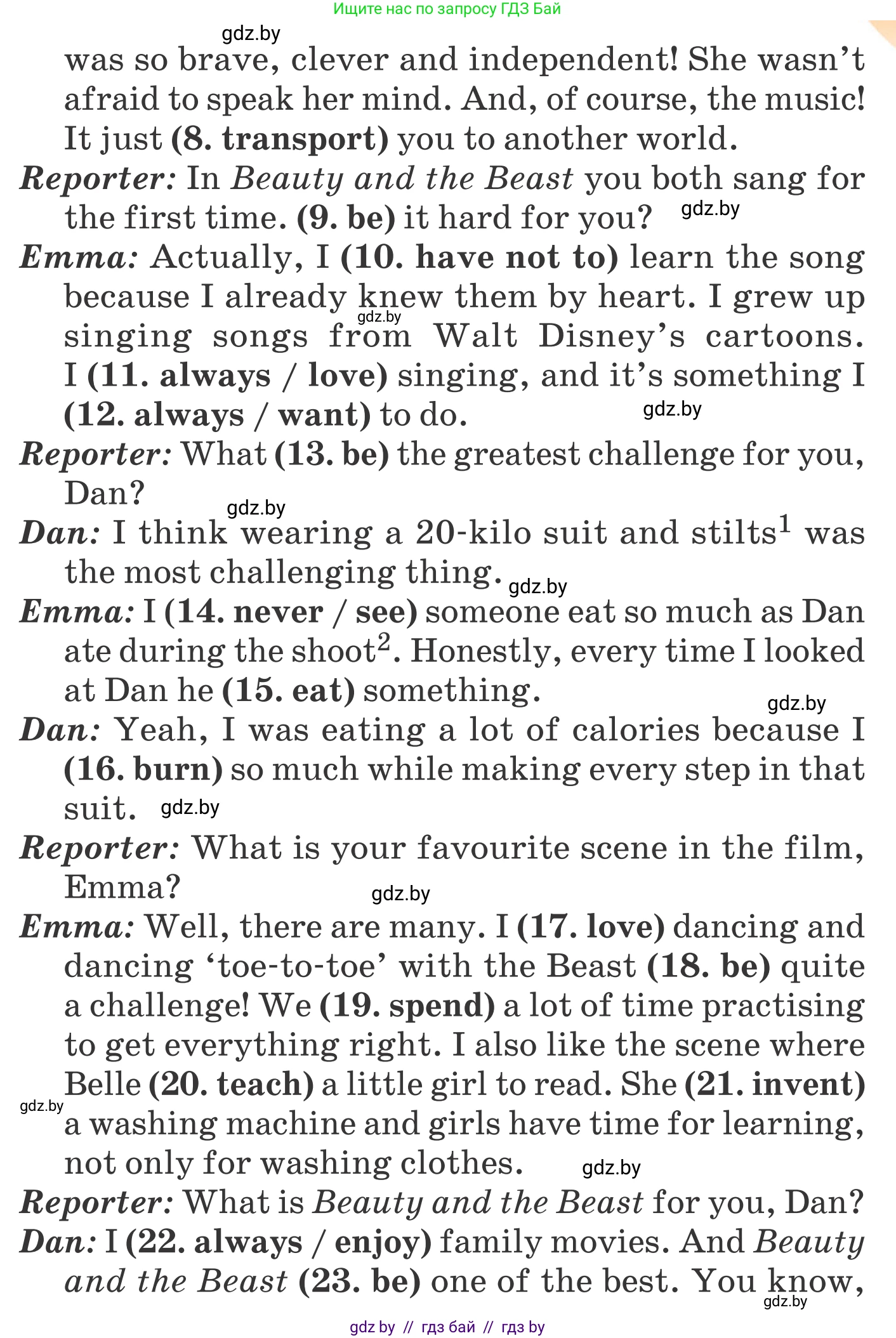 Английский язык (english), 6 класс Учебник, авторы: Демченко Наталья Валентиновна, Севрюкова Татьяна Юрьевна, Юхнель Наталья Валентиновна, Наумова Елена Георгиевна, Рыбалко О Н, Манешина А В, Маслёнченко Н А, издательство Вышэйшая школа, Минск, 2018, красного цвета, Часть 2, страница 180, номер 2, Условие (продолжение 2)