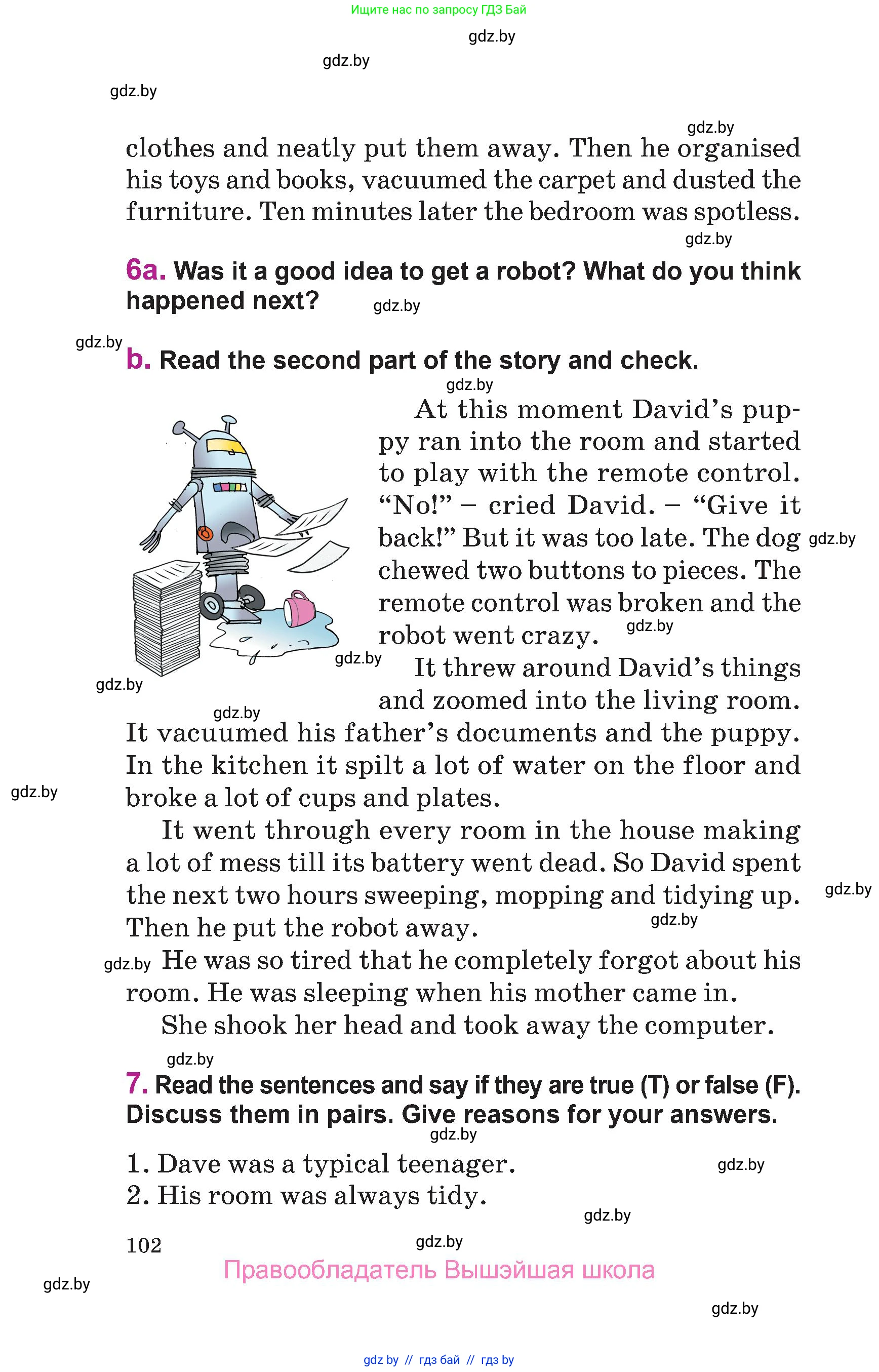 Английский язык (english), 6 класс Учебник, авторы: Демченко Наталья Валентиновна, Севрюкова Татьяна Юрьевна, Юхнель Наталья Валентиновна, Наумова Елена Георгиевна, Рыбалко О Н, Манешина А В, Маслёнченко Н А, издательство Вышэйшая школа, Минск, 2018, красного цвета, Часть 1, страница 102