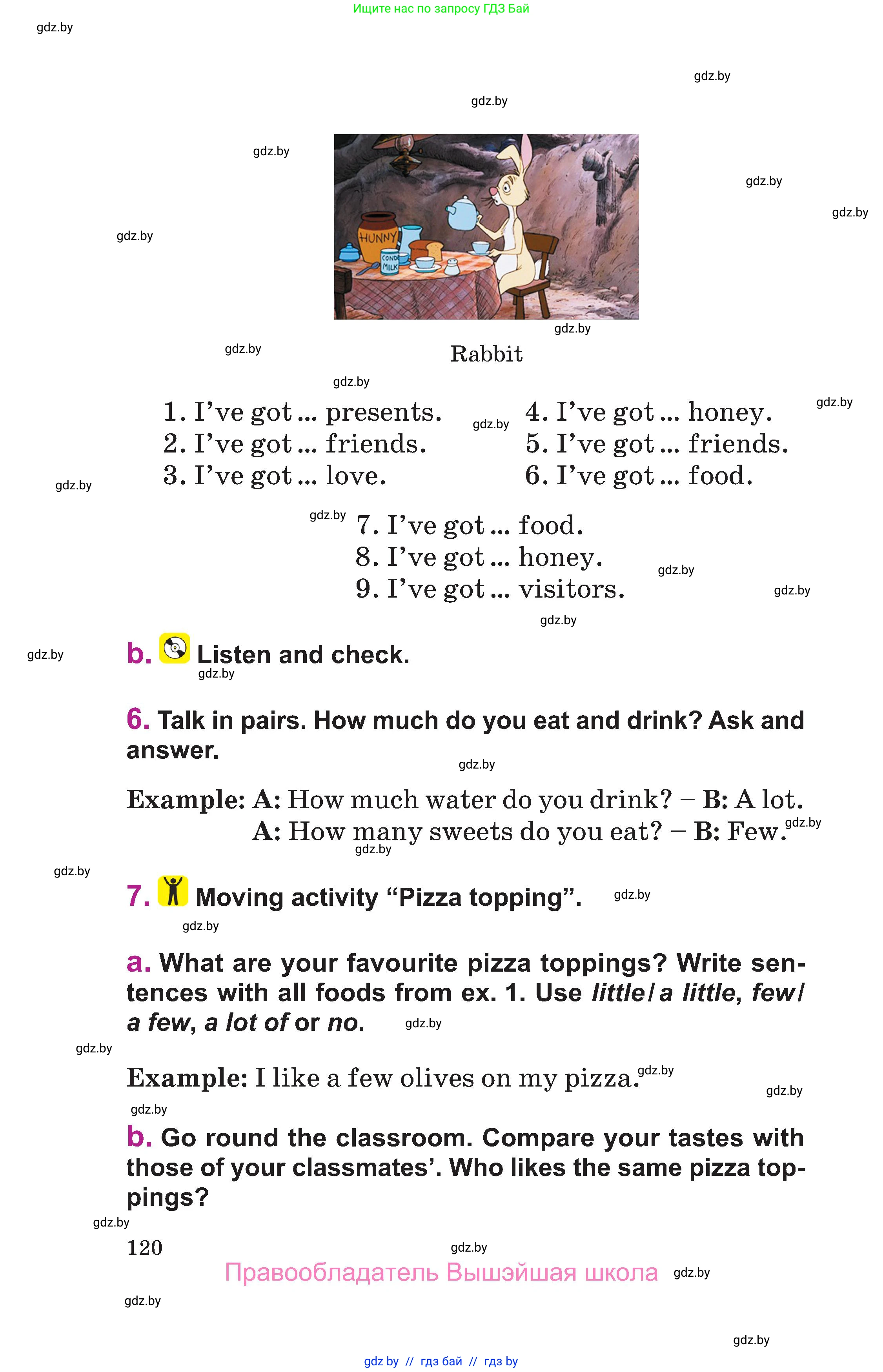 Английский язык (english), 6 класс Учебник, авторы: Демченко Наталья Валентиновна, Севрюкова Татьяна Юрьевна, Юхнель Наталья Валентиновна, Наумова Елена Георгиевна, Рыбалко О Н, Манешина А В, Маслёнченко Н А, издательство Вышэйшая школа, Минск, 2018, красного цвета, Часть 1, страница 120