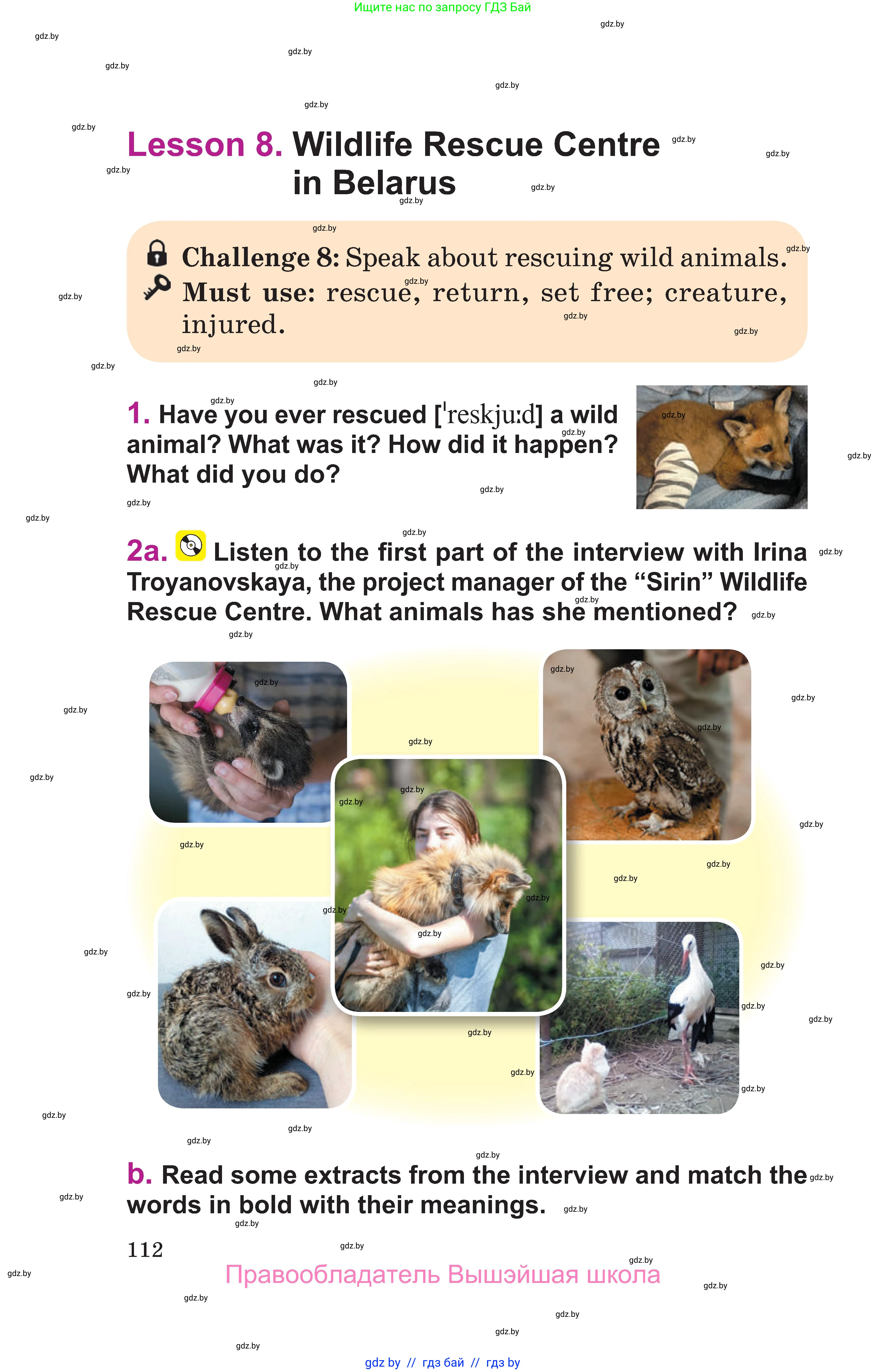 Английский язык (english), 6 класс Учебник, авторы: Демченко Наталья Валентиновна, Севрюкова Татьяна Юрьевна, Юхнель Наталья Валентиновна, Наумова Елена Георгиевна, Рыбалко О Н, Манешина А В, Маслёнченко Н А, издательство Вышэйшая школа, Минск, 2018, красного цвета, Часть 2, страница 112