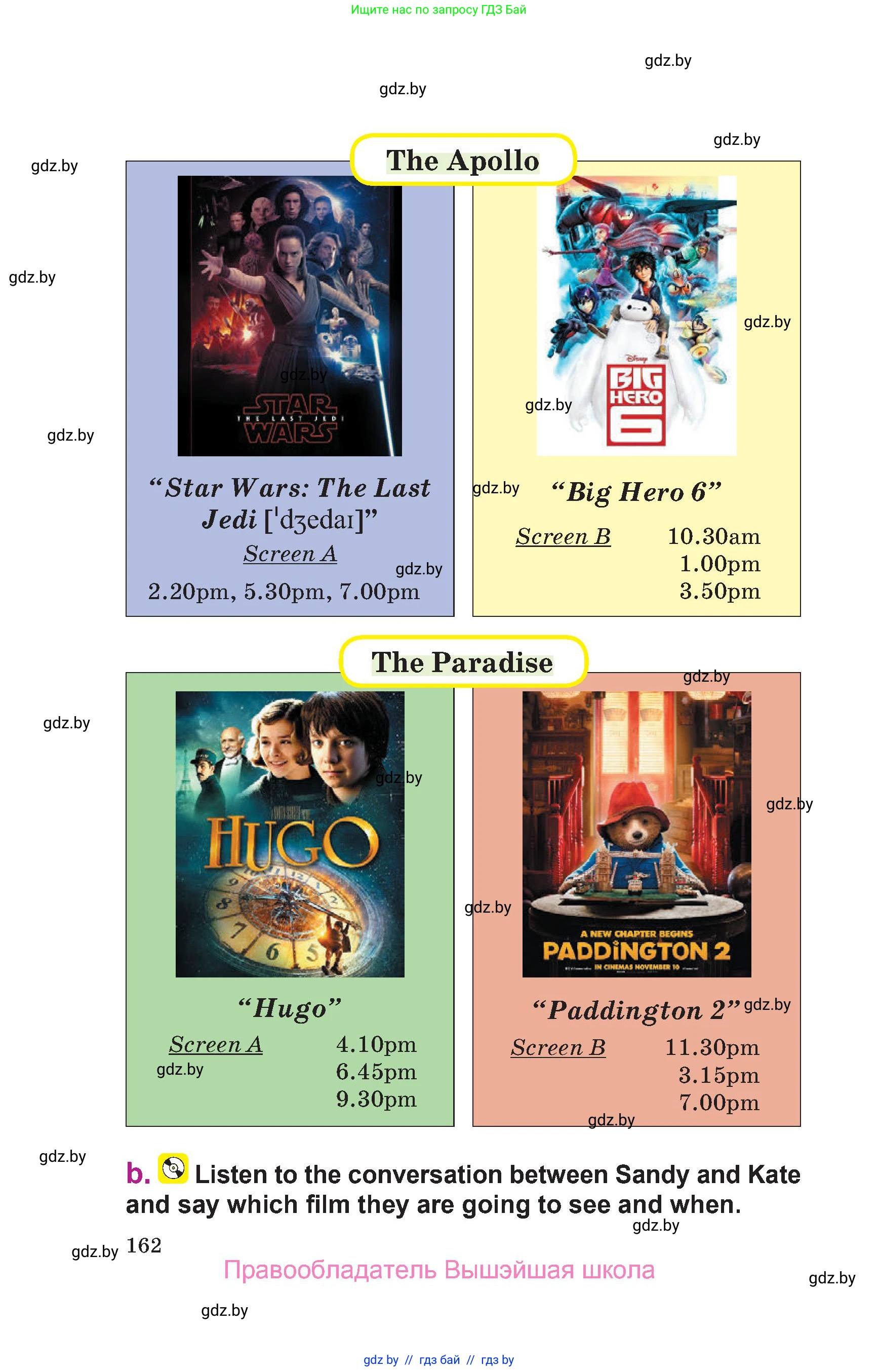 Английский язык (english), 6 класс Учебник, авторы: Демченко Наталья Валентиновна, Севрюкова Татьяна Юрьевна, Юхнель Наталья Валентиновна, Наумова Елена Георгиевна, Рыбалко О Н, Манешина А В, Маслёнченко Н А, издательство Вышэйшая школа, Минск, 2018, красного цвета, страница 162