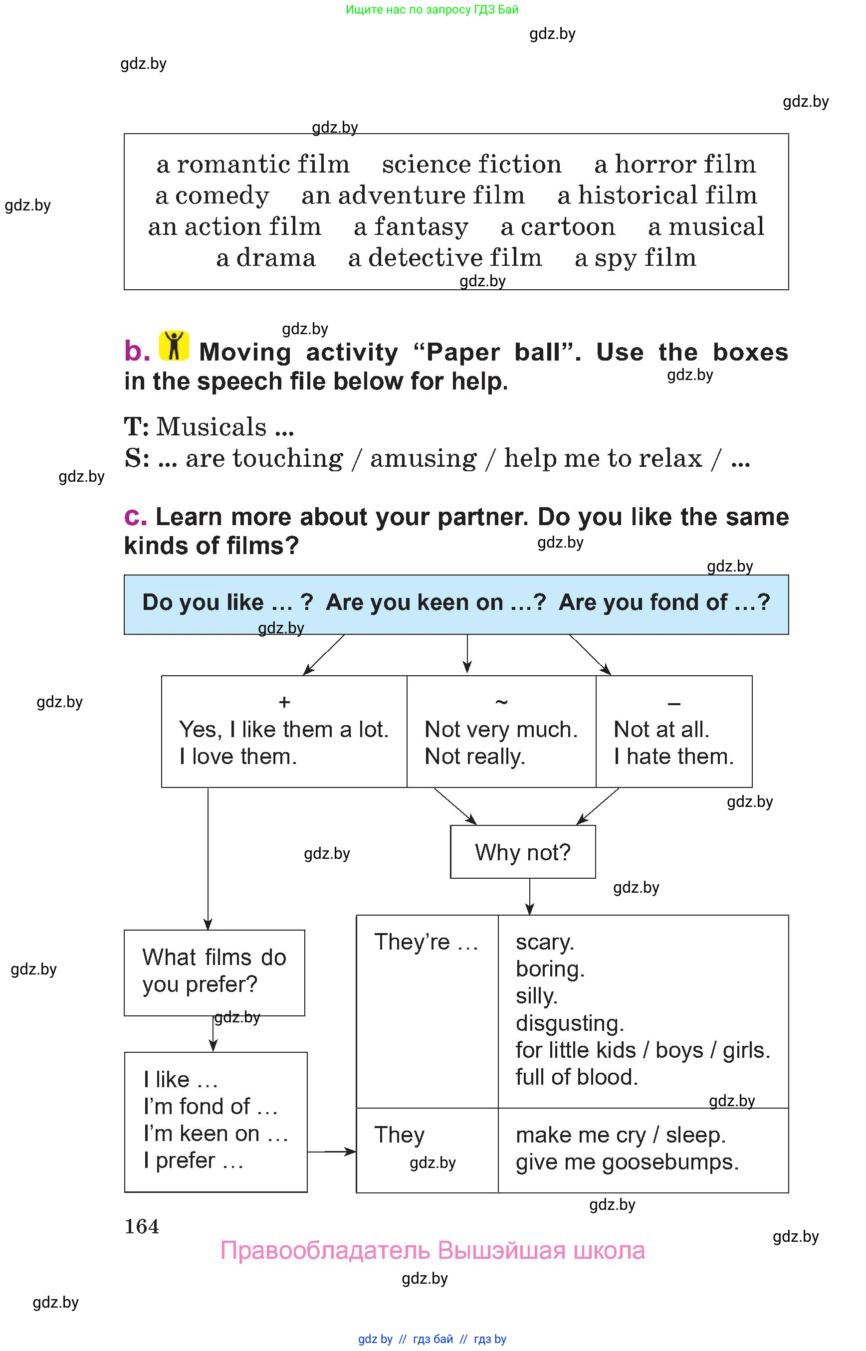 Английский язык (english), 6 класс Учебник, авторы: Демченко Наталья Валентиновна, Севрюкова Татьяна Юрьевна, Юхнель Наталья Валентиновна, Наумова Елена Георгиевна, Рыбалко О Н, Манешина А В, Маслёнченко Н А, издательство Вышэйшая школа, Минск, 2018, красного цвета, страница 164