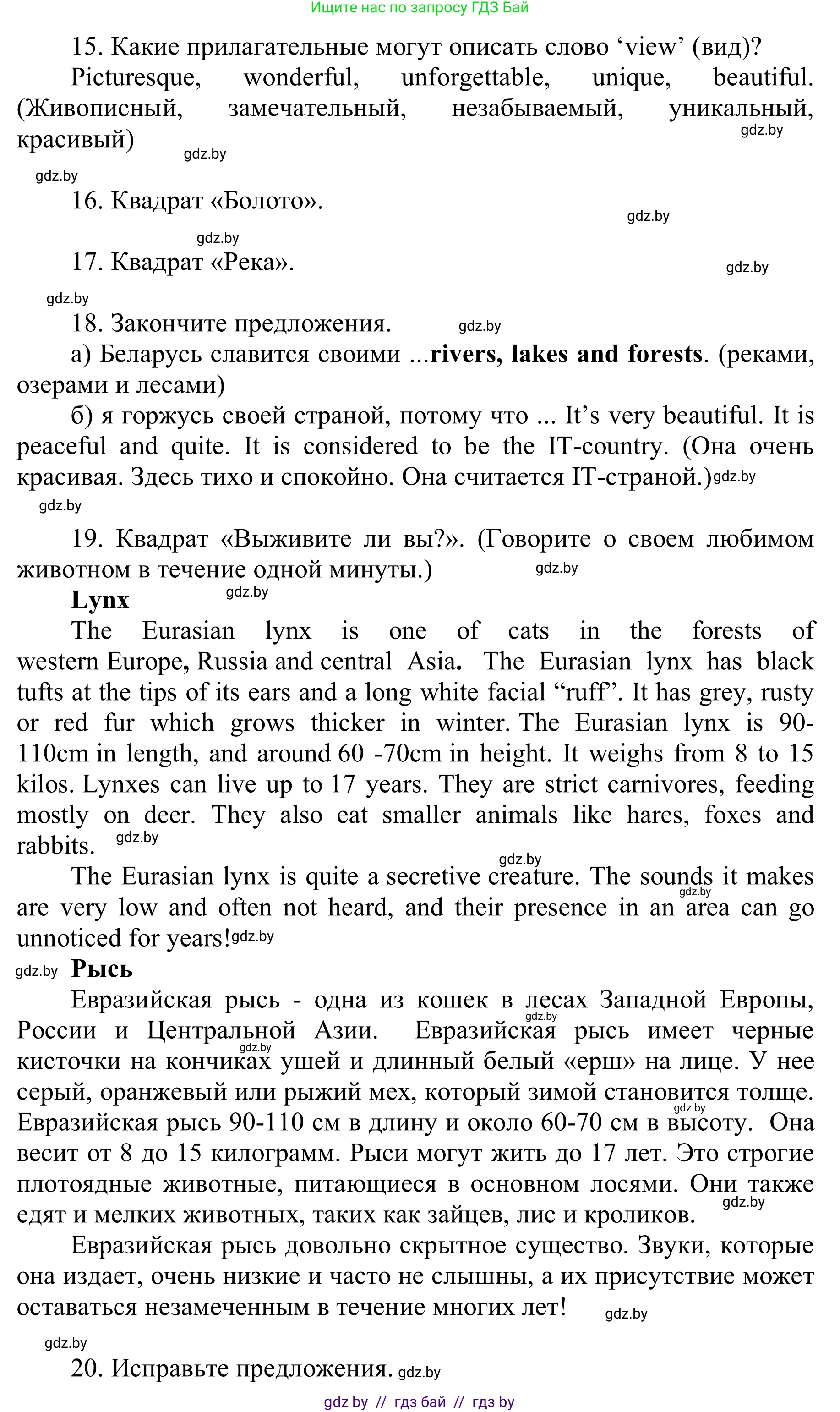 Английский язык (english), 6 класс Учебник, авторы: Демченко Наталья Валентиновна, Севрюкова Татьяна Юрьевна, Юхнель Наталья Валентиновна, Наумова Елена Георгиевна, Рыбалко О Н, Манешина А В, Маслёнченко Н А, издательство Вышэйшая школа, Минск, 2018, красного цвета, Часть 2, страница 82, номер 2, Решение (продолжение 4)