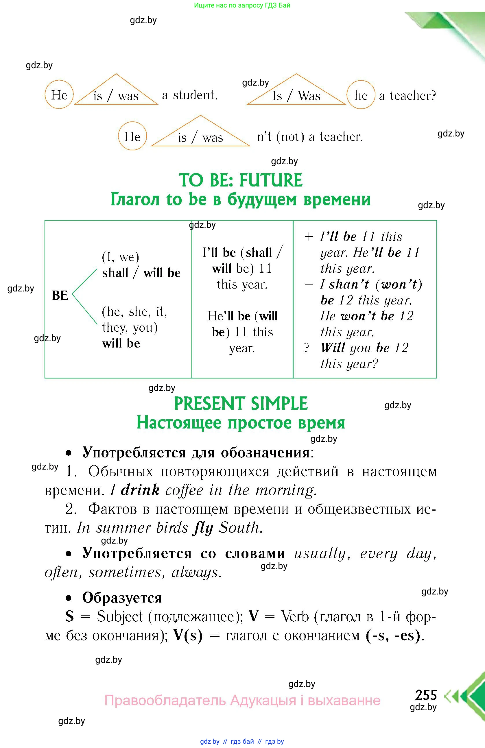 Английский язык (english), 6 класс Учебник, авторы: Юхнель Наталья Валентиновна, Наумова Елена Георгиевна, Малиновская Елена Александровна, издательство Адукацыя i выхаванне, Минск, 2021, страница 255