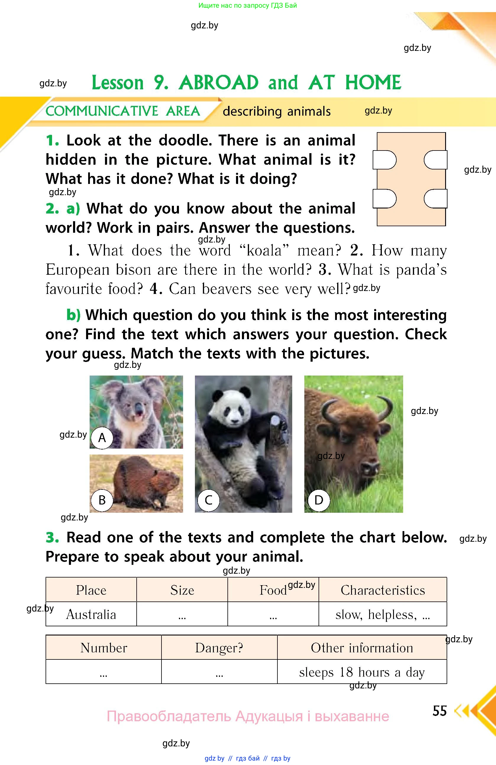 Английский язык (english), 6 класс Учебник, авторы: Юхнель Наталья Валентиновна, Наумова Елена Георгиевна, Малиновская Елена Александровна, издательство Адукацыя i выхаванне, Минск, 2021, страница 55