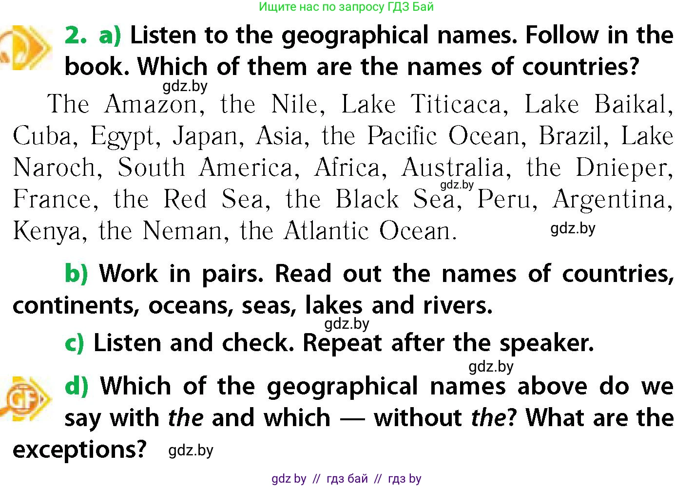 Английский язык (english), 6 класс Учебник, авторы: Юхнель Наталья Валентиновна, Наумова Елена Георгиевна, Малиновская Елена Александровна, издательство Адукацыя i выхаванне, Минск, 2021, страница 29, номер 2, Условие