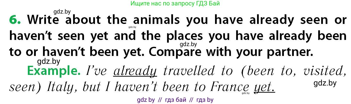 Английский язык (english), 6 класс Учебник, авторы: Юхнель Наталья Валентиновна, Наумова Елена Георгиевна, Малиновская Елена Александровна, издательство Адукацыя i выхаванне, Минск, 2021, страница 34, номер 6, Условие