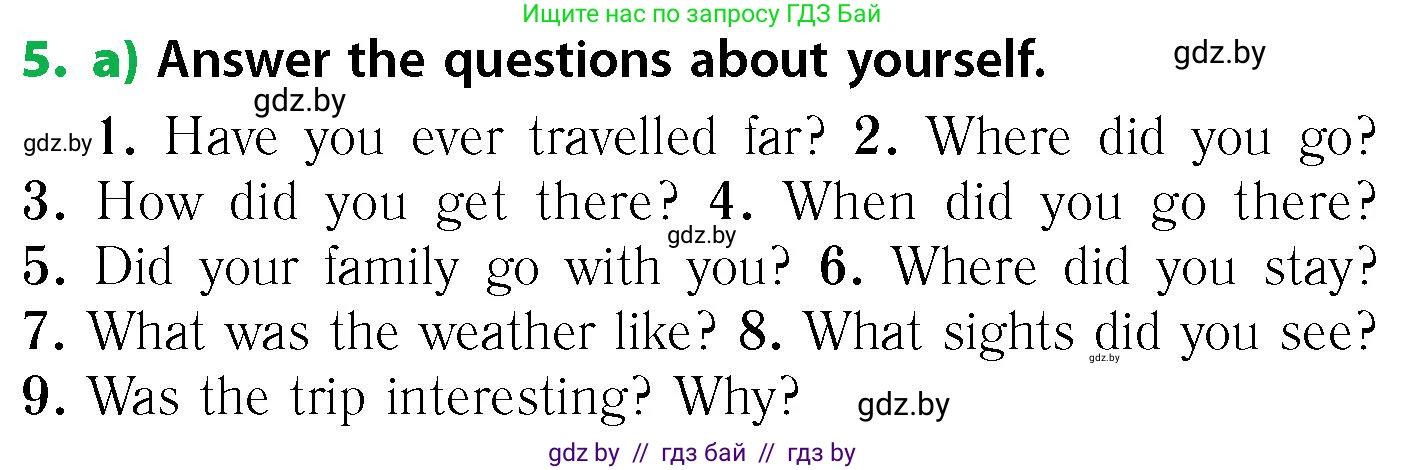 Английский язык (english), 6 класс Учебник, авторы: Юхнель Наталья Валентиновна, Наумова Елена Георгиевна, Малиновская Елена Александровна, издательство Адукацыя i выхаванне, Минск, 2021, страница 68, номер 5, Условие