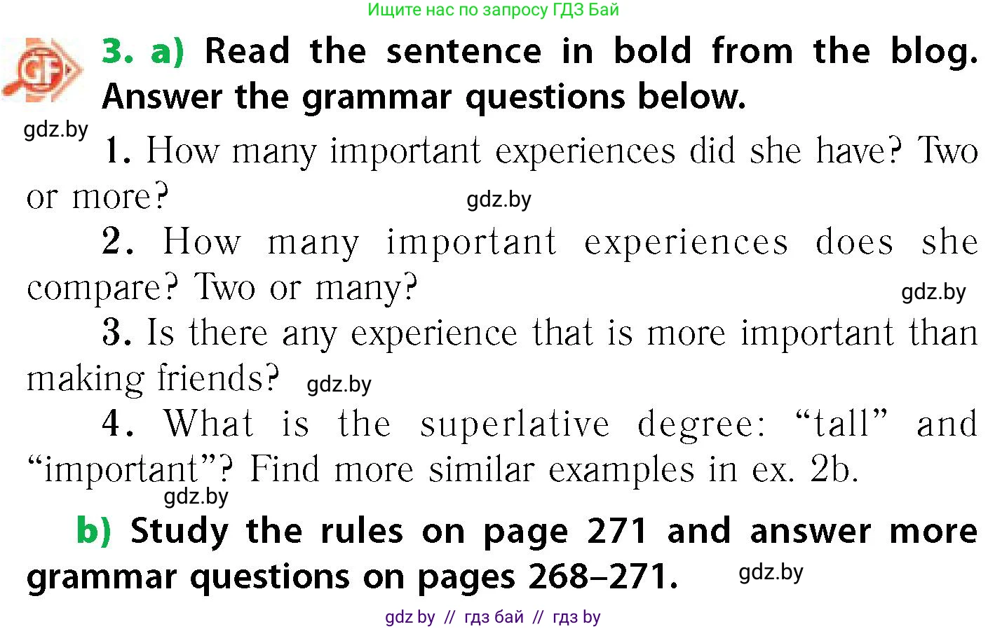 Английский язык (english), 6 класс Учебник, авторы: Юхнель Наталья Валентиновна, Наумова Елена Георгиевна, Малиновская Елена Александровна, издательство Адукацыя i выхаванне, Минск, 2021, страница 80, номер 3, Условие