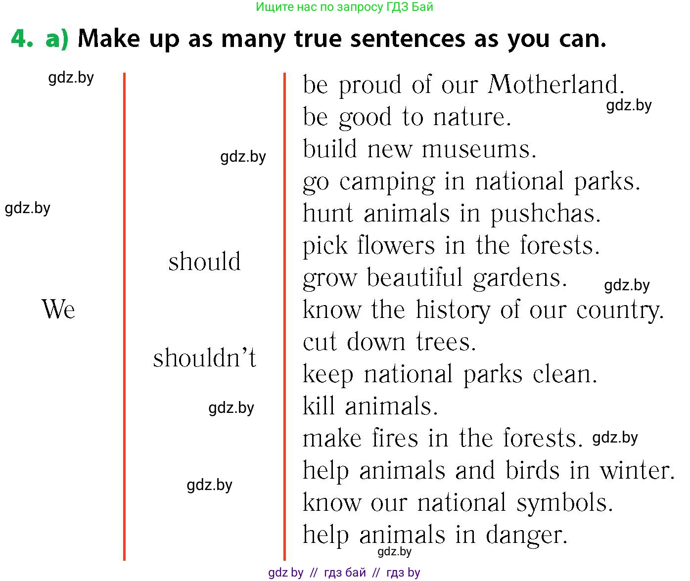 Английский язык (english), 6 класс Учебник, авторы: Юхнель Наталья Валентиновна, Наумова Елена Георгиевна, Малиновская Елена Александровна, издательство Адукацыя i выхаванне, Минск, 2021, страница 86, номер 4, Условие