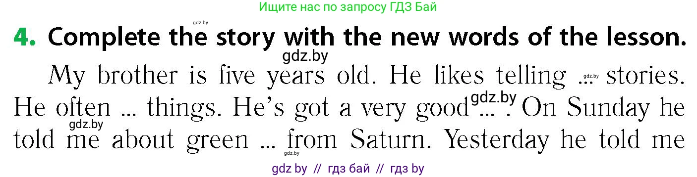 Английский язык (english), 6 класс Учебник, авторы: Юхнель Наталья Валентиновна, Наумова Елена Георгиевна, Малиновская Елена Александровна, издательство Адукацыя i выхаванне, Минск, 2021, страница 89, номер 4, Условие