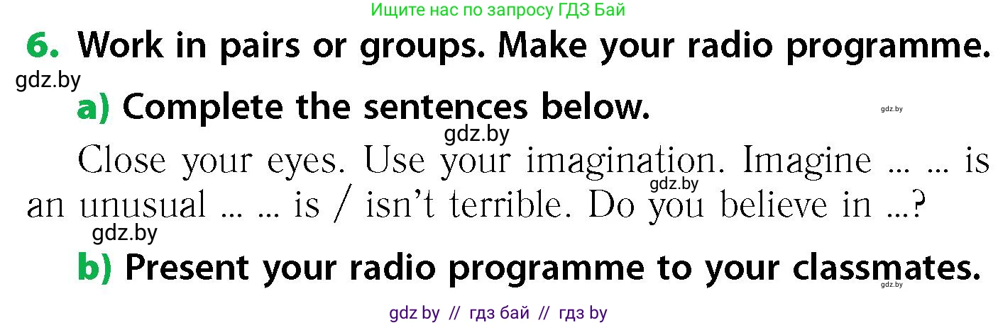 Английский язык (english), 6 класс Учебник, авторы: Юхнель Наталья Валентиновна, Наумова Елена Георгиевна, Малиновская Елена Александровна, издательство Адукацыя i выхаванне, Минск, 2021, страница 90, номер 6, Условие