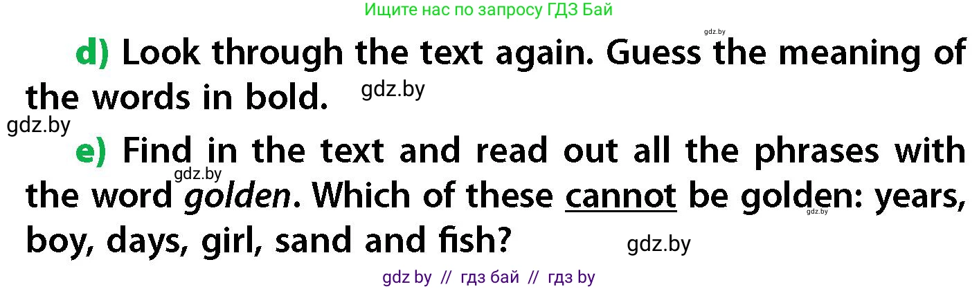 Английский язык (english), 6 класс Учебник, авторы: Юхнель Наталья Валентиновна, Наумова Елена Георгиевна, Малиновская Елена Александровна, издательство Адукацыя i выхаванне, Минск, 2021, страница 96, номер 2, Условие (продолжение 3)