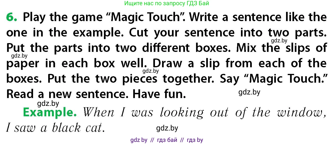 Английский язык (english), 6 класс Учебник, авторы: Юхнель Наталья Валентиновна, Наумова Елена Георгиевна, Малиновская Елена Александровна, издательство Адукацыя i выхаванне, Минск, 2021, страница 99, номер 6, Условие