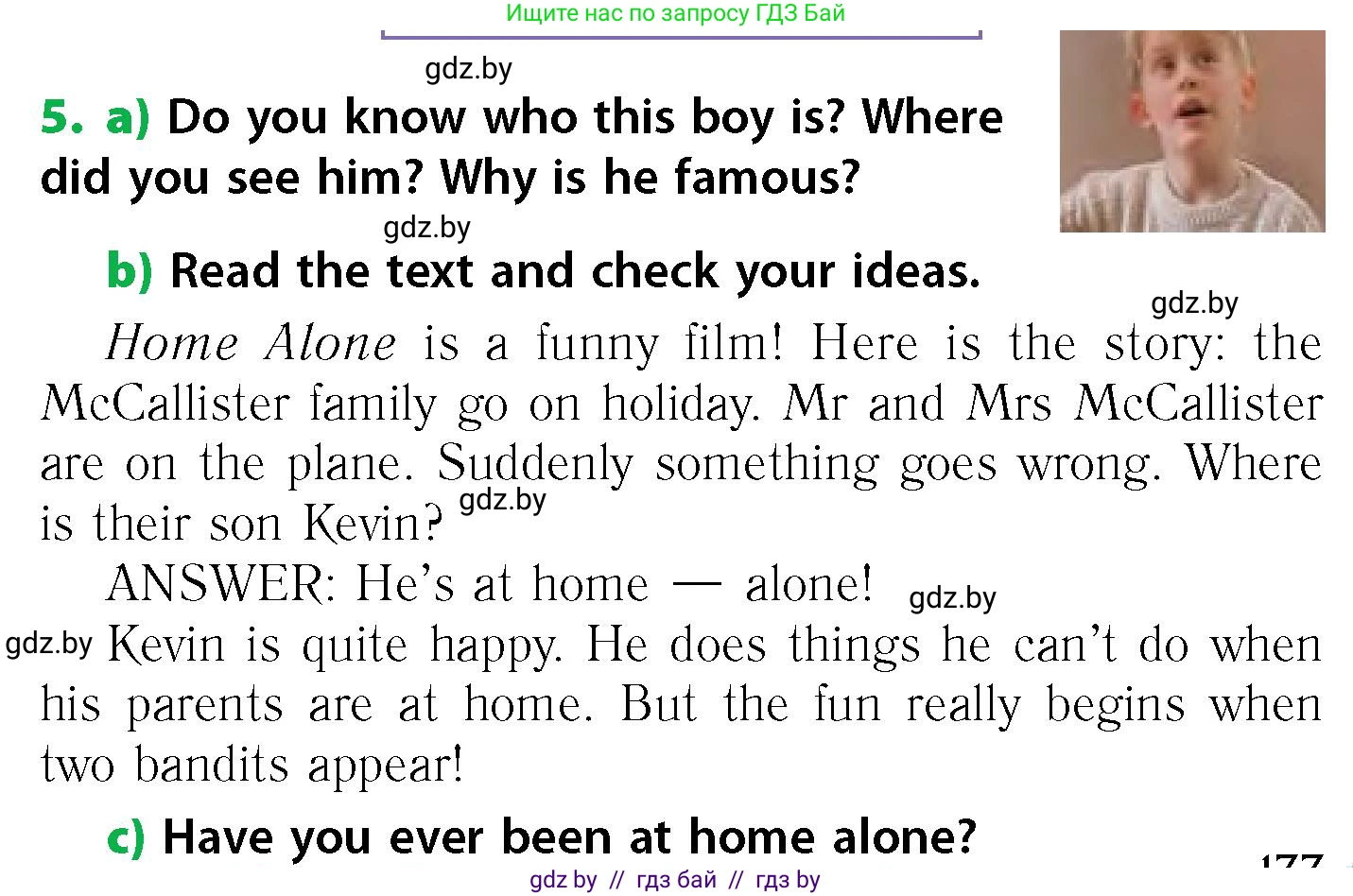 Английский язык (english), 6 класс Учебник, авторы: Юхнель Наталья Валентиновна, Наумова Елена Георгиевна, Малиновская Елена Александровна, издательство Адукацыя i выхаванне, Минск, 2021, страница 133, номер 5, Условие