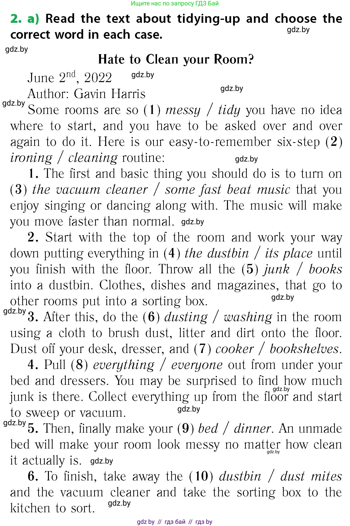 Английский язык (english), 6 класс Учебник, авторы: Юхнель Наталья Валентиновна, Наумова Елена Георгиевна, Малиновская Елена Александровна, издательство Адукацыя i выхаванне, Минск, 2021, страница 135, номер 2, Условие