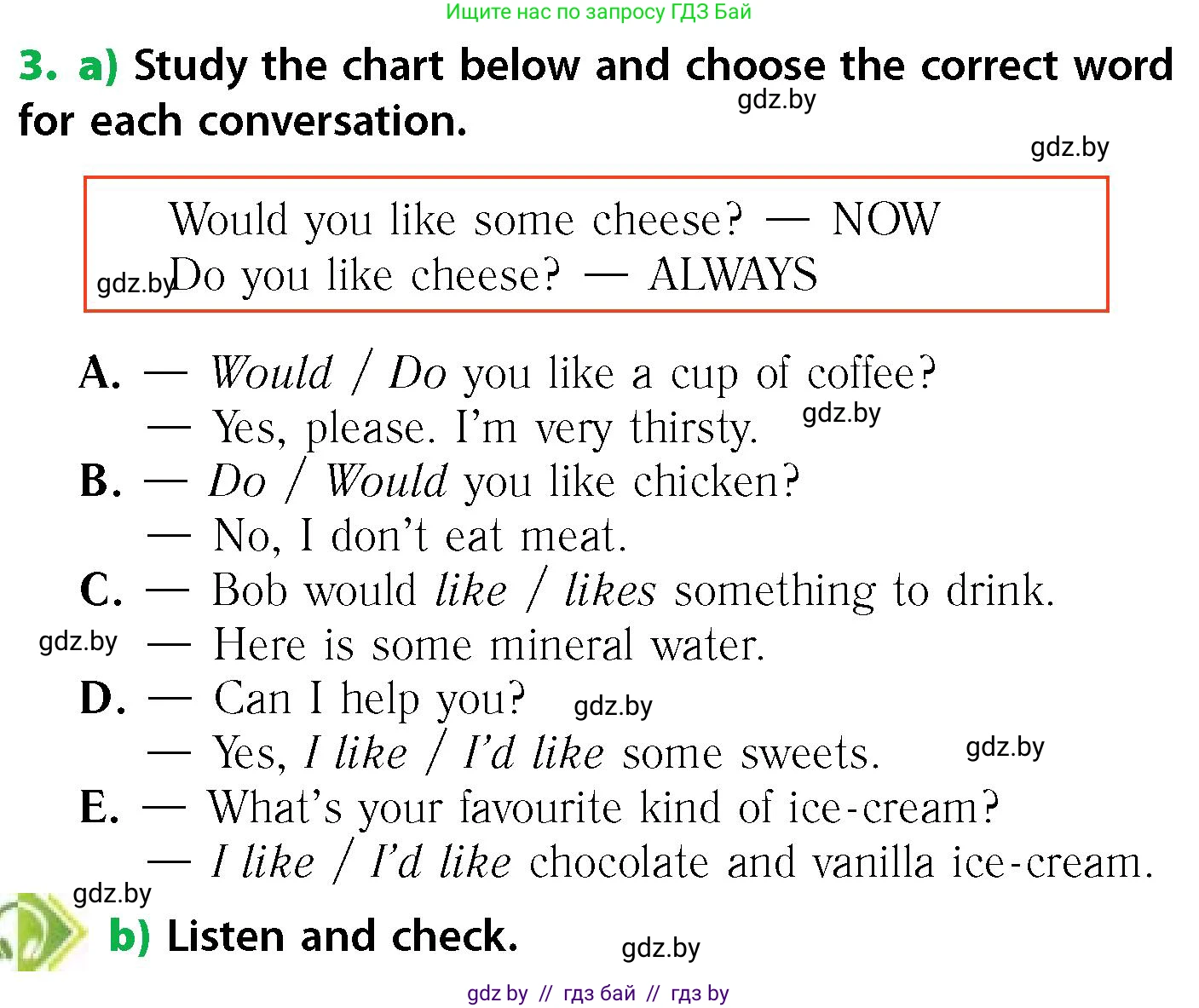Английский язык (english), 6 класс Учебник, авторы: Юхнель Наталья Валентиновна, Наумова Елена Георгиевна, Малиновская Елена Александровна, издательство Адукацыя i выхаванне, Минск, 2021, страница 156, номер 3, Условие