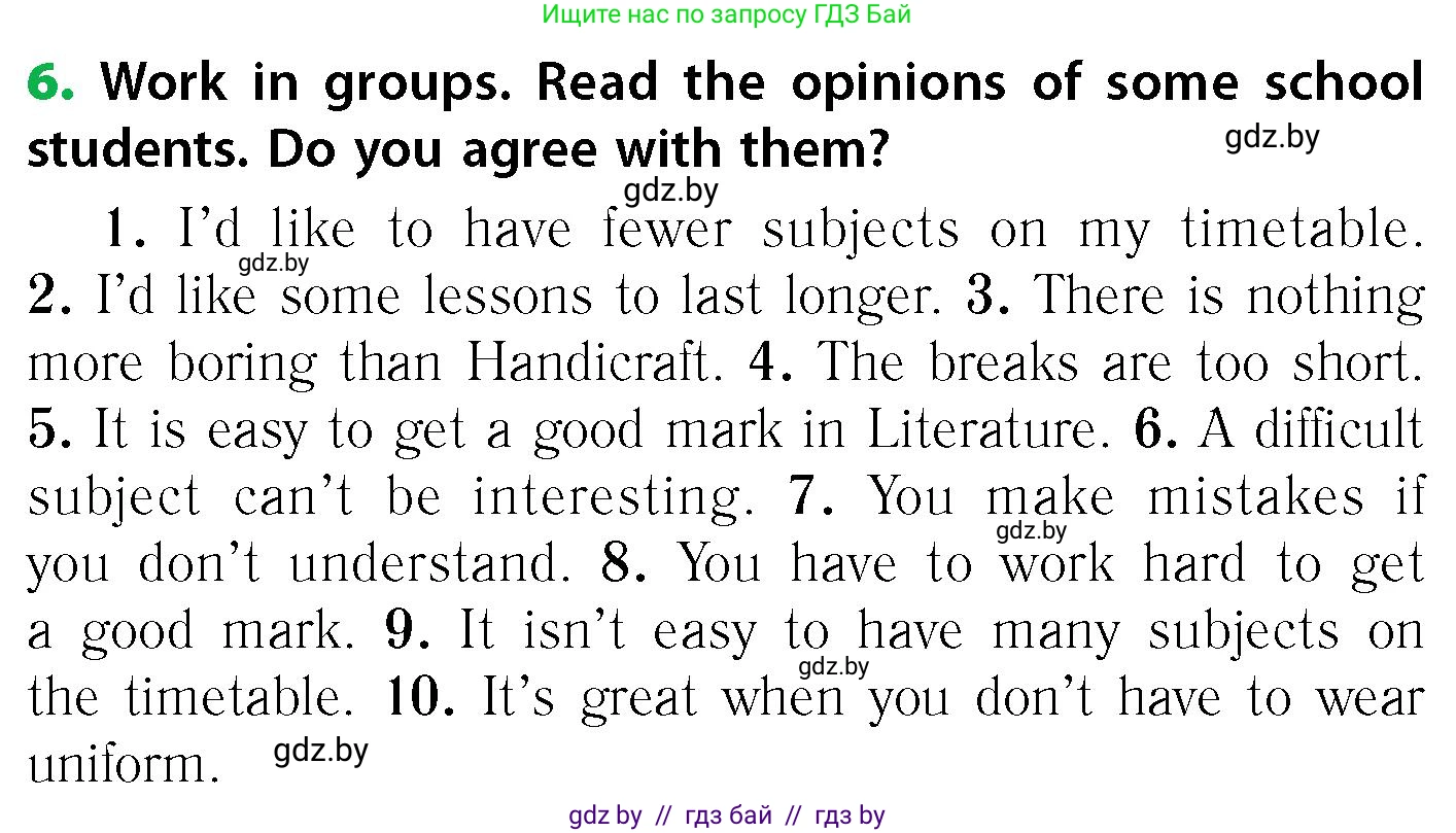 Английский язык (english), 6 класс Учебник, авторы: Юхнель Наталья Валентиновна, Наумова Елена Георгиевна, Малиновская Елена Александровна, издательство Адукацыя i выхаванне, Минск, 2021, страница 173, номер 6, Условие