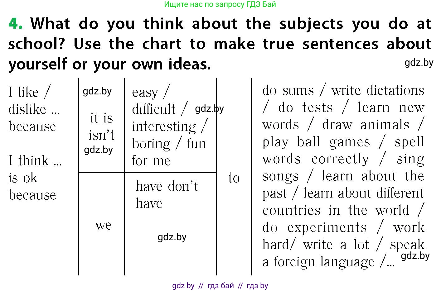 Английский язык (english), 6 класс Учебник, авторы: Юхнель Наталья Валентиновна, Наумова Елена Георгиевна, Малиновская Елена Александровна, издательство Адукацыя i выхаванне, Минск, 2021, страница 175, номер 4, Условие