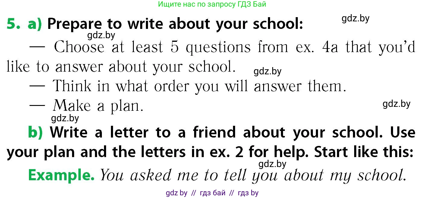 Английский язык (english), 6 класс Учебник, авторы: Юхнель Наталья Валентиновна, Наумова Елена Георгиевна, Малиновская Елена Александровна, издательство Адукацыя i выхаванне, Минск, 2021, страница 182, номер 5, Условие